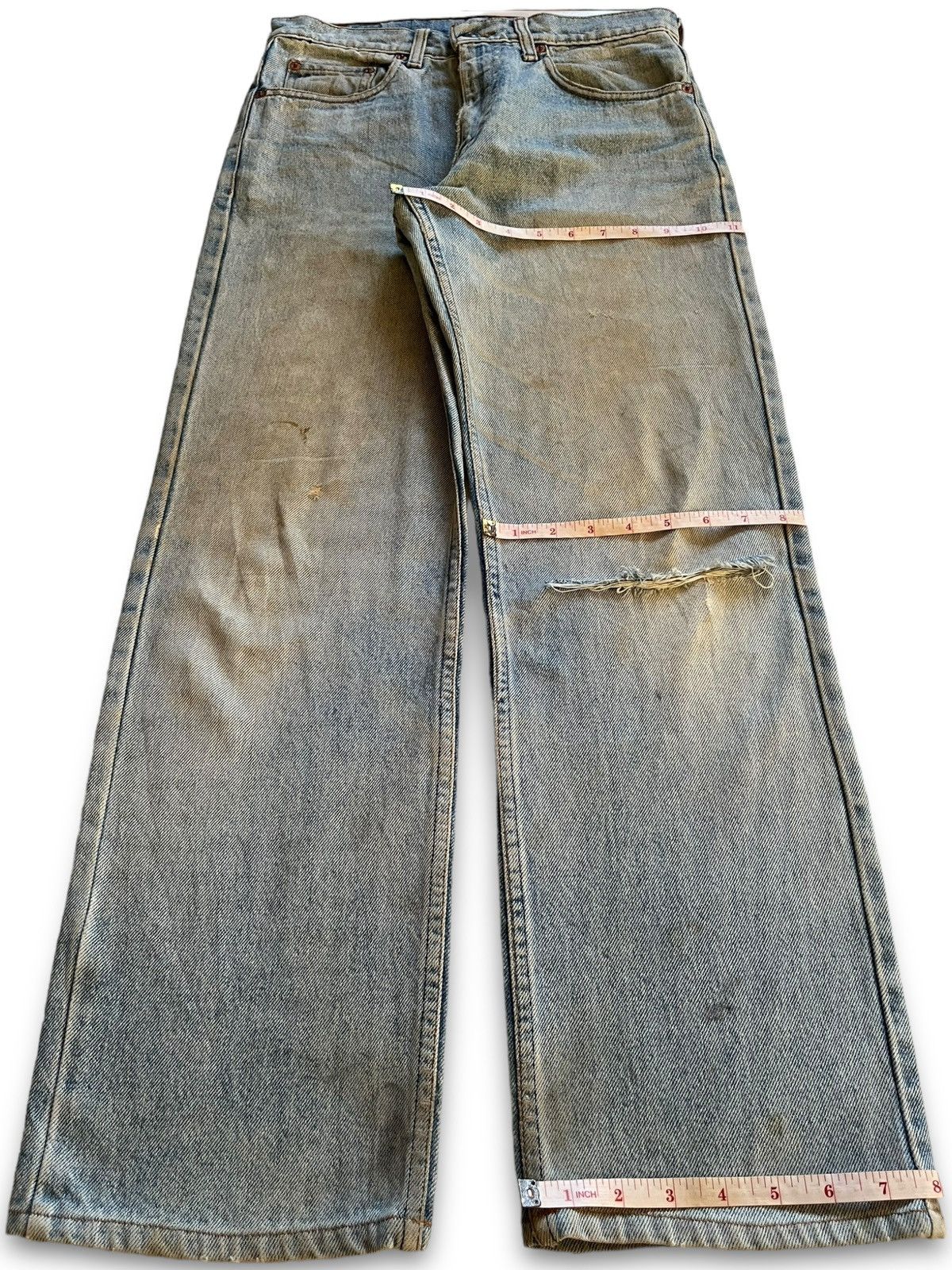 Levi's × Levi's Vintage Clothing Vintage 90s Levis 515 Mud Wash Distressed Loose Jeans Size US 29 - 12 Thumbnail
