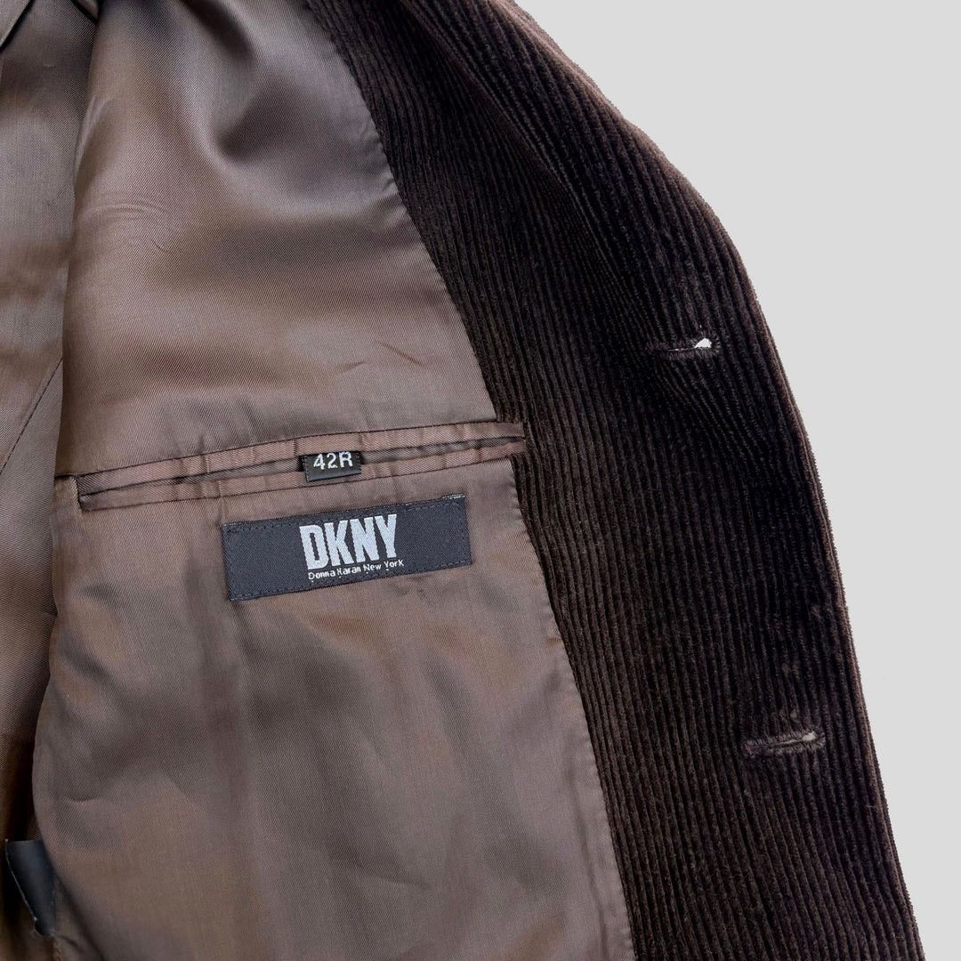 DKNY DKNY 1990 90s Vintage USA NYC Designer Men Corduroy Blazer Size 42R - 6 Thumbnail