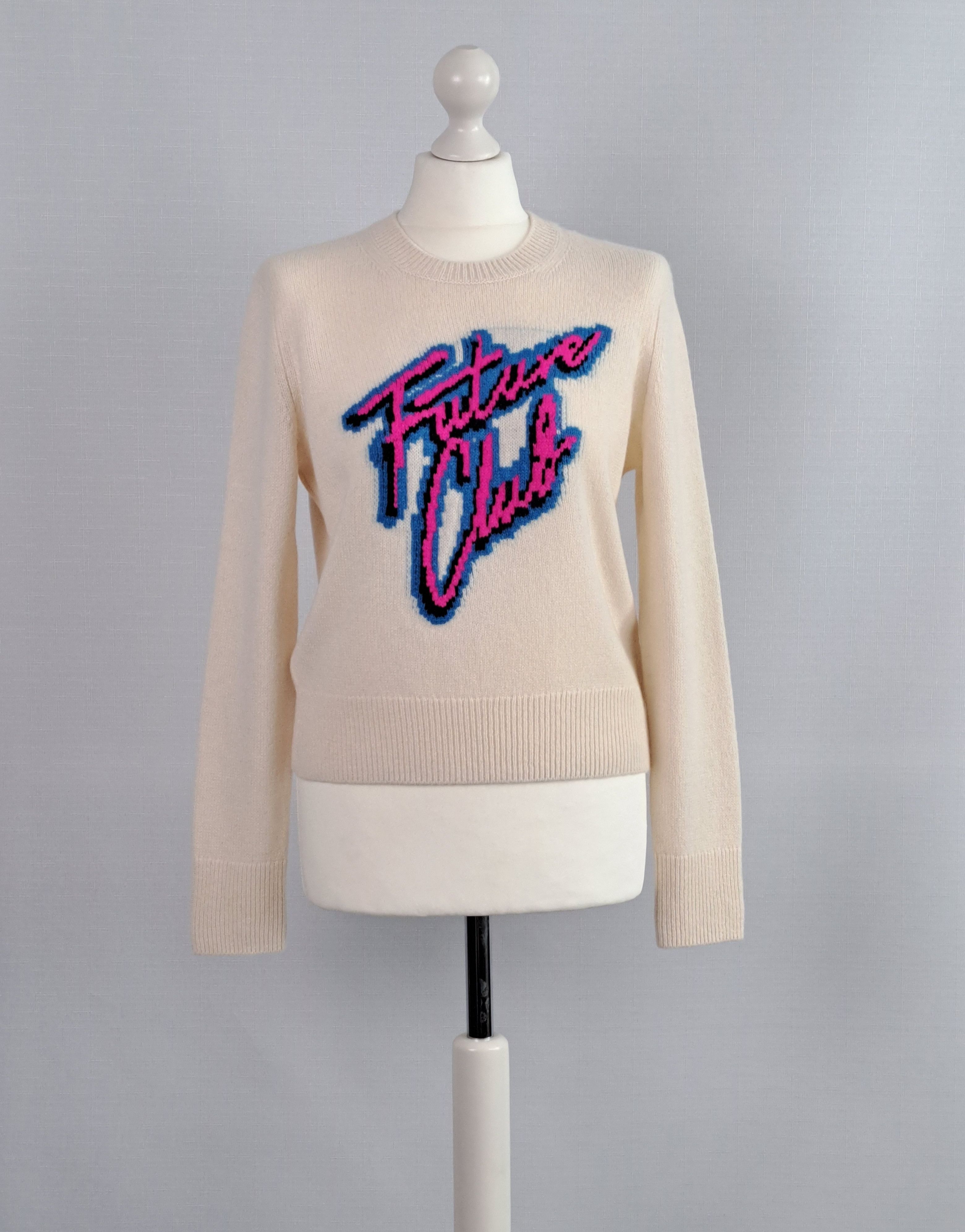 Designer FROM FUTURE "Future Club" cashmere jumper. Size M / US 6-8 / IT 42-44 - 1 Thumbnail