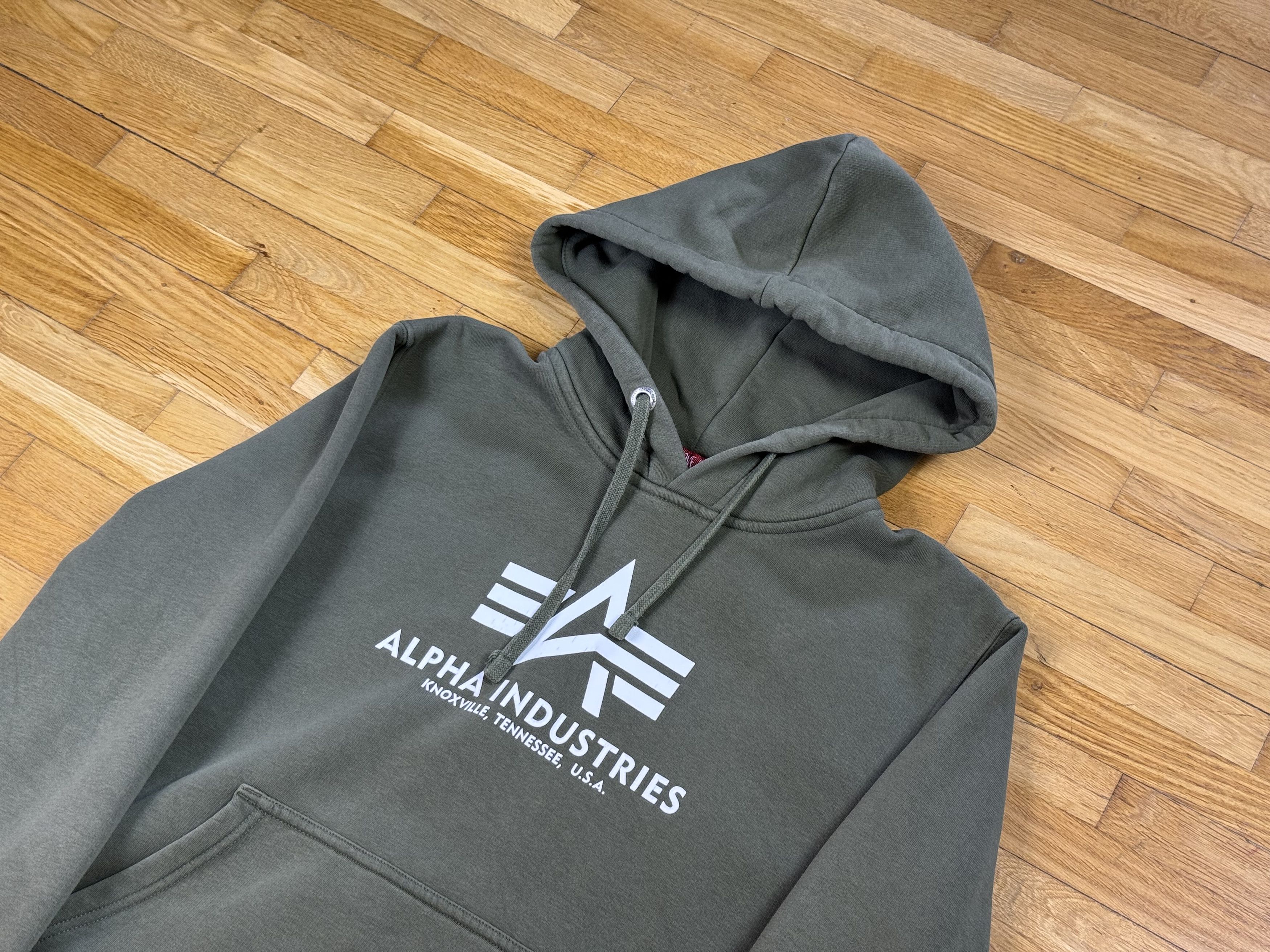 Alpha Industries Dark green/khaki hoodie ALPHA INDUSTRIES Size US M / EU 48-50 / 2 - 3 Thumbnail