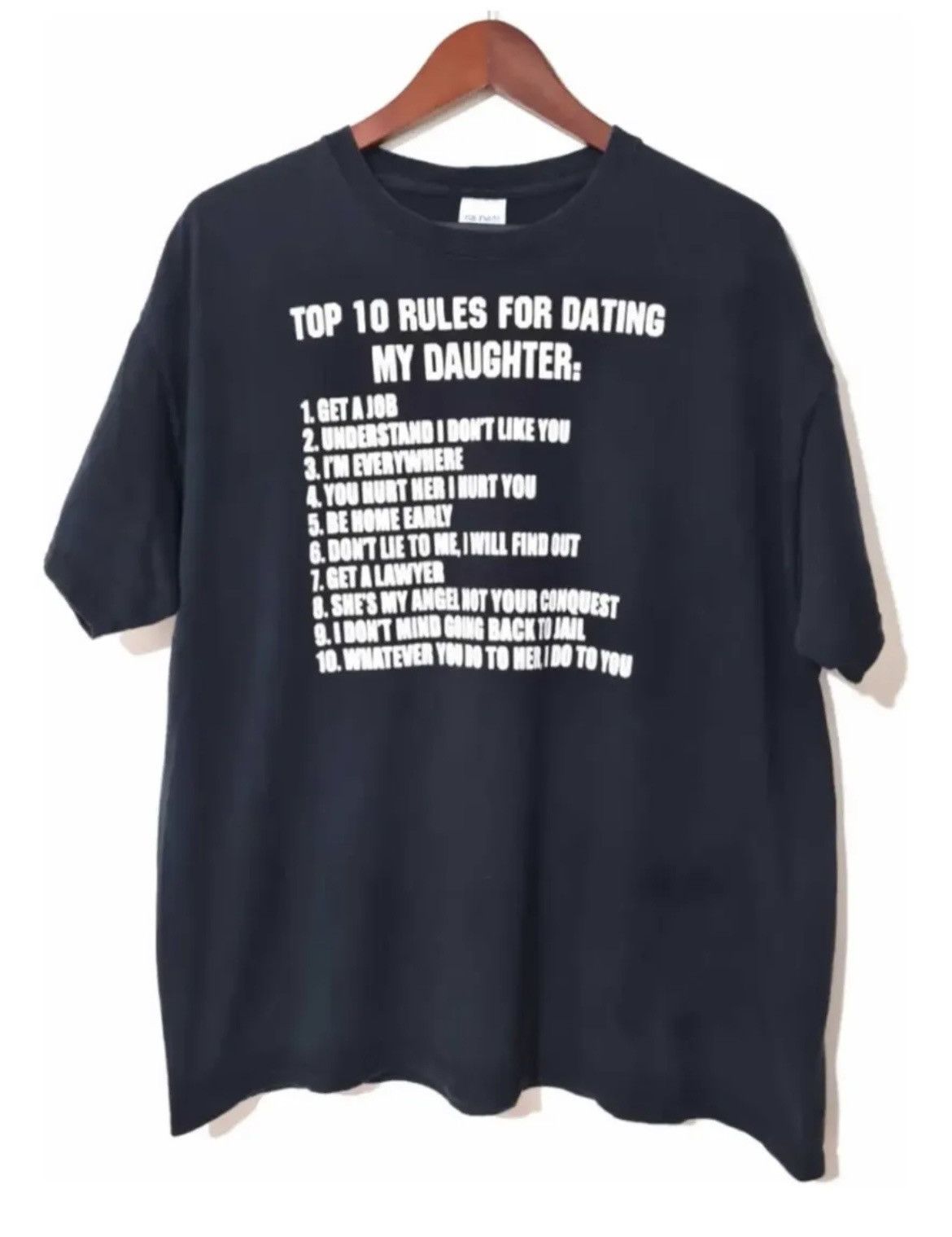 Vintage Vintage vibes humor tee 2000s rules print black XL Size US XL / EU 56 / 4 - 1 Thumbnail