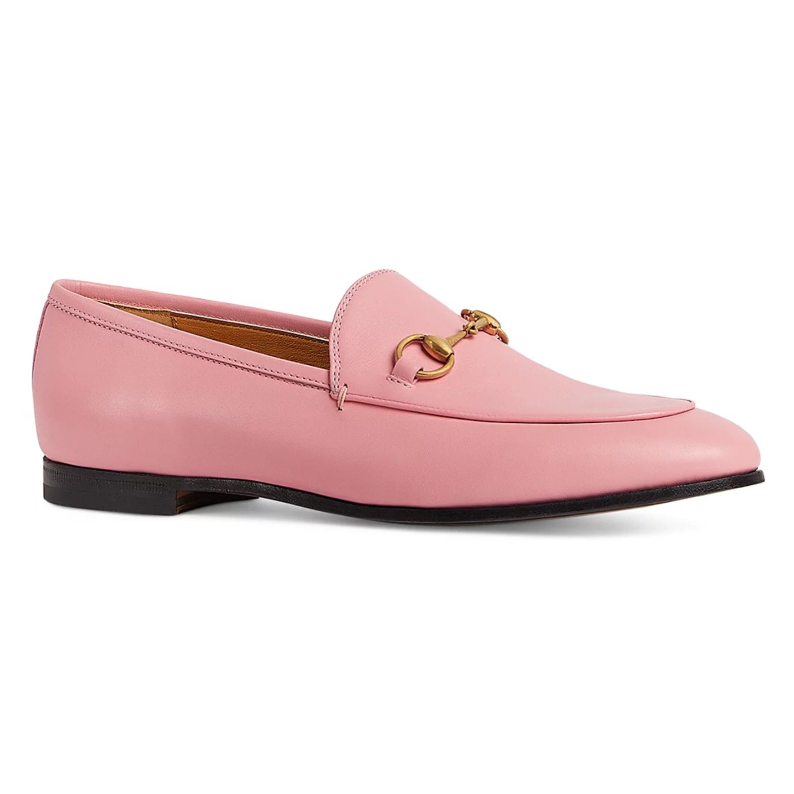Gucci Gucci Jordaan Butterfly Pink Leather Gold Horsebit Mule Size US 12 / IT 42 - 6 Thumbnail
