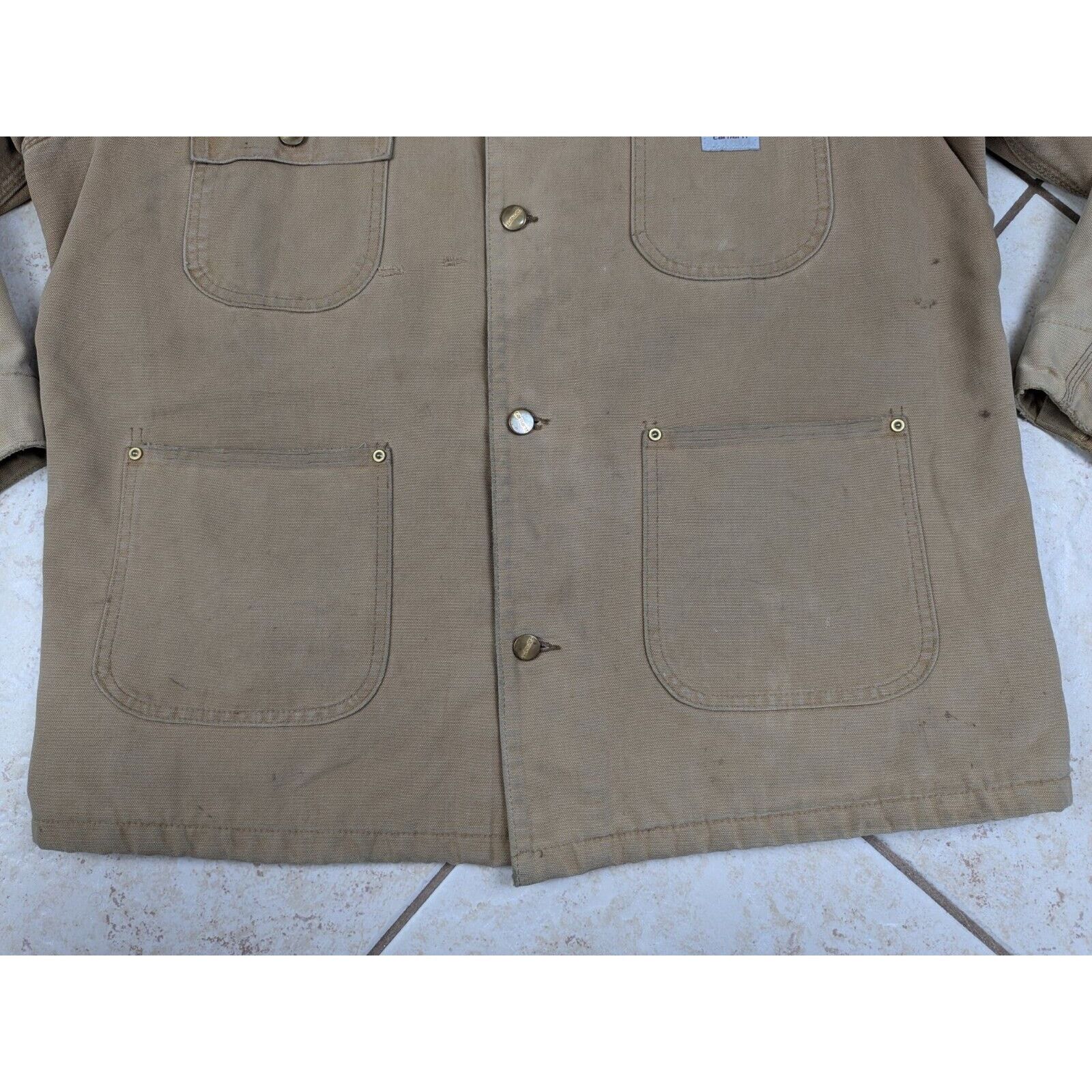 Carhartt Vtg Carhartt Chore Barn Jacket Coat Blanket Lined Canvas Size US XXL / EU 58 / 5 - 6 Thumbnail
