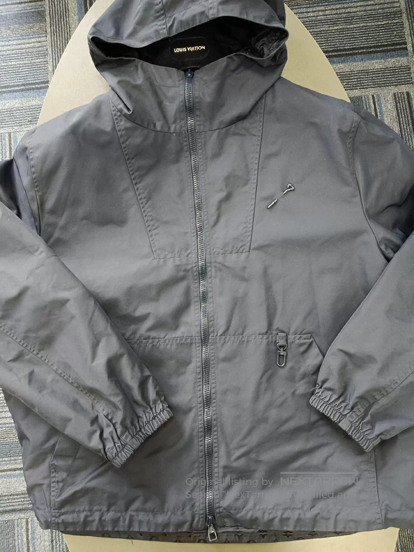 Louis Vuitton reversible hooded jacket in deep blue. Size US XXL / EU 58 / 5 - 1 Thumbnail