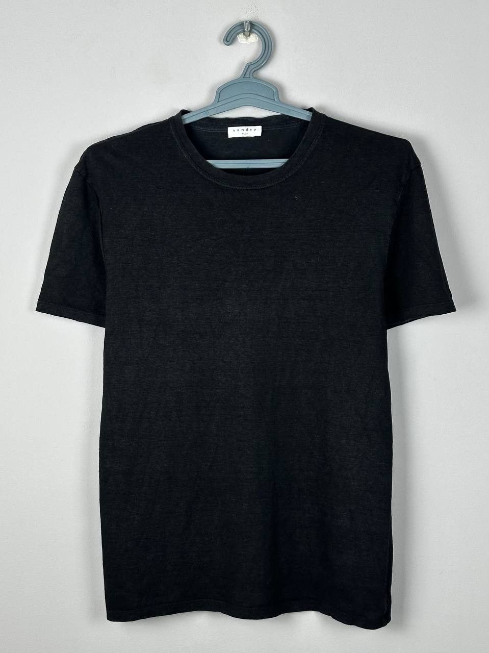 Sandro Luxury Hemp Organic Black T Shirt