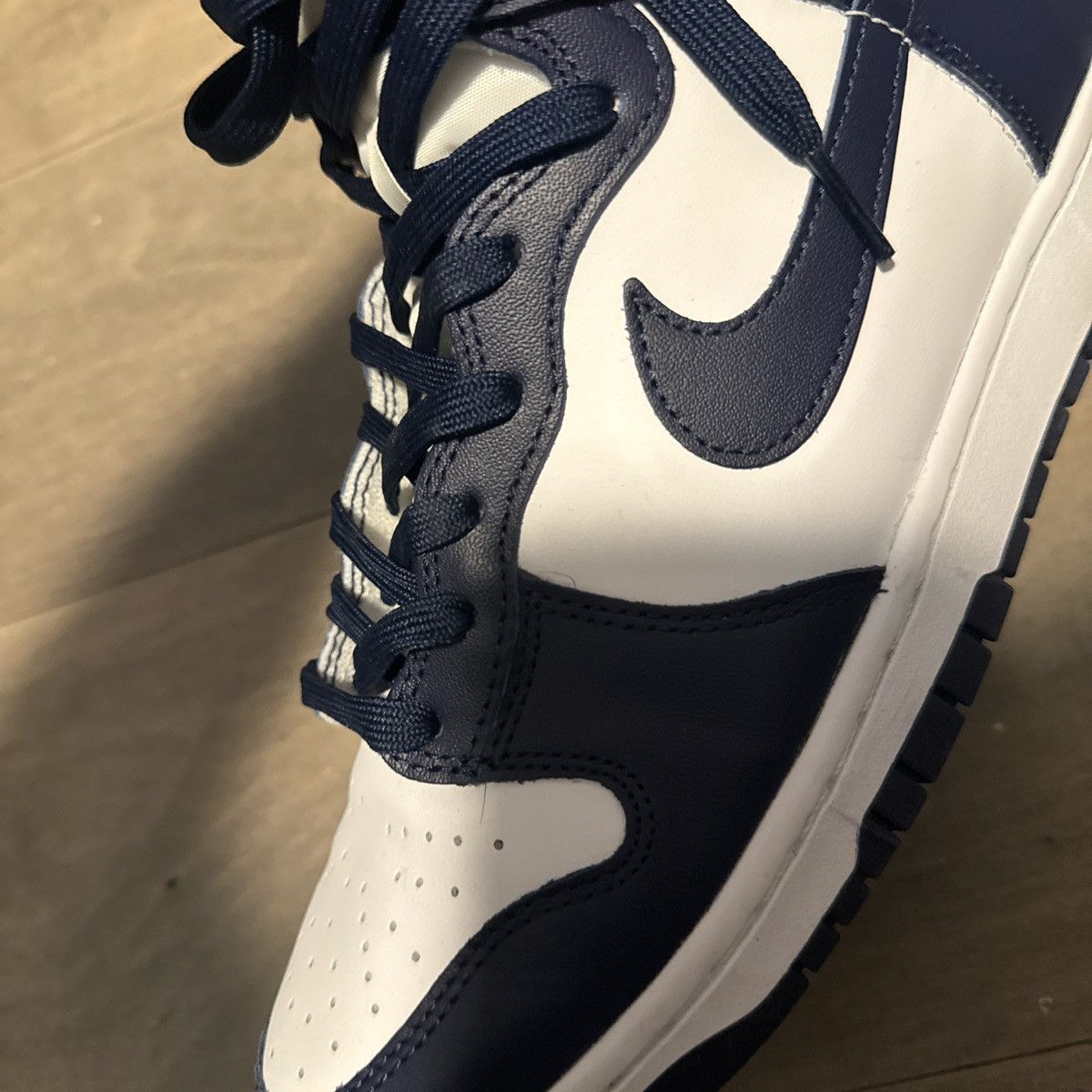 Nike Navy Blue Dunk High Size US 9.5 / EU 42-43 - 4 Thumbnail