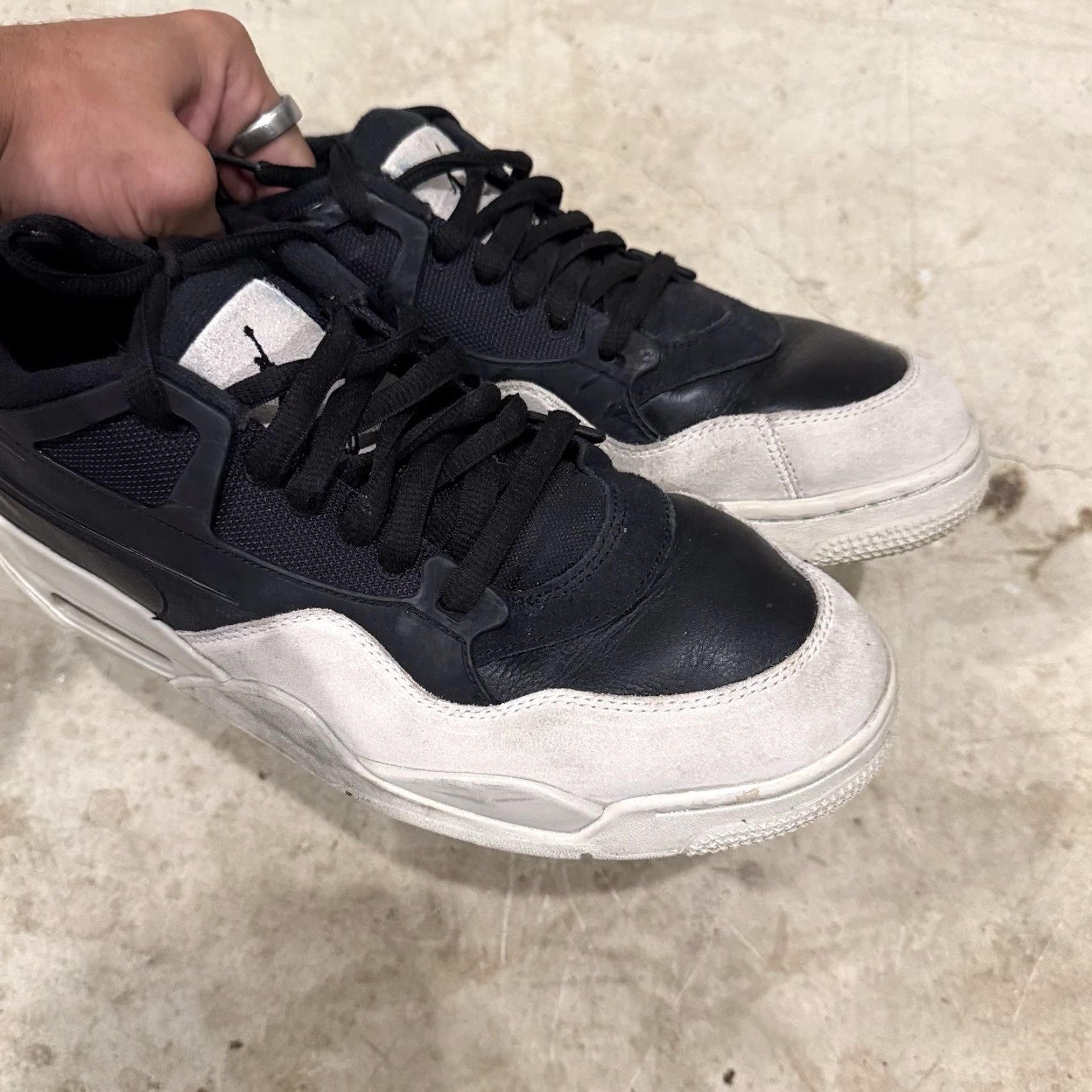 Jordan Brand Nike Air Jordan 4 RM Black Light Bone FQ7939-001 Mens Size 13 Sneakers Size US 12 / EU 45 - 3 Thumbnail