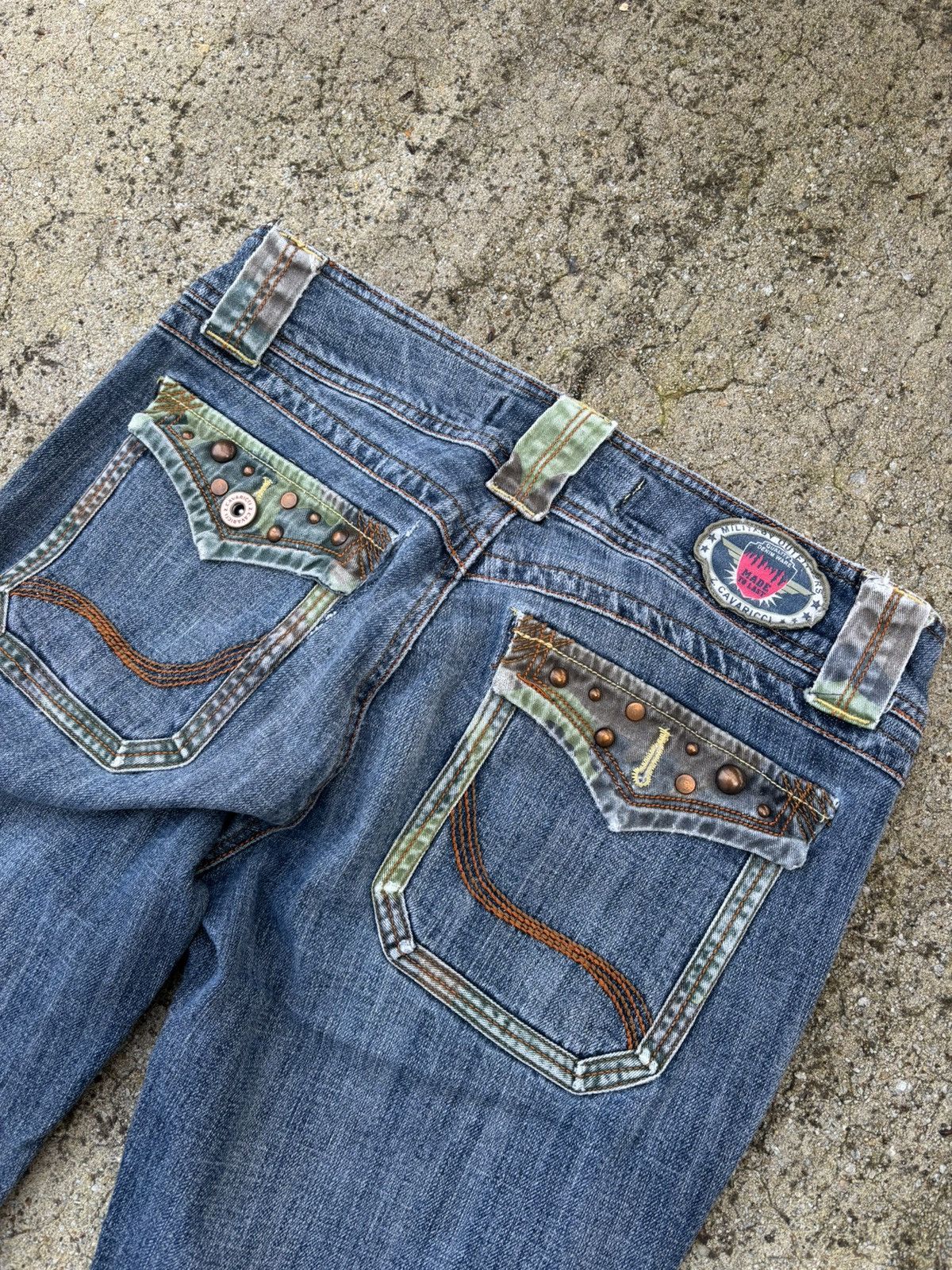 Vintage Vintage Y2K Bell Bottom Jeans Size 32" / US 10 / IT 46 - 4 Thumbnail