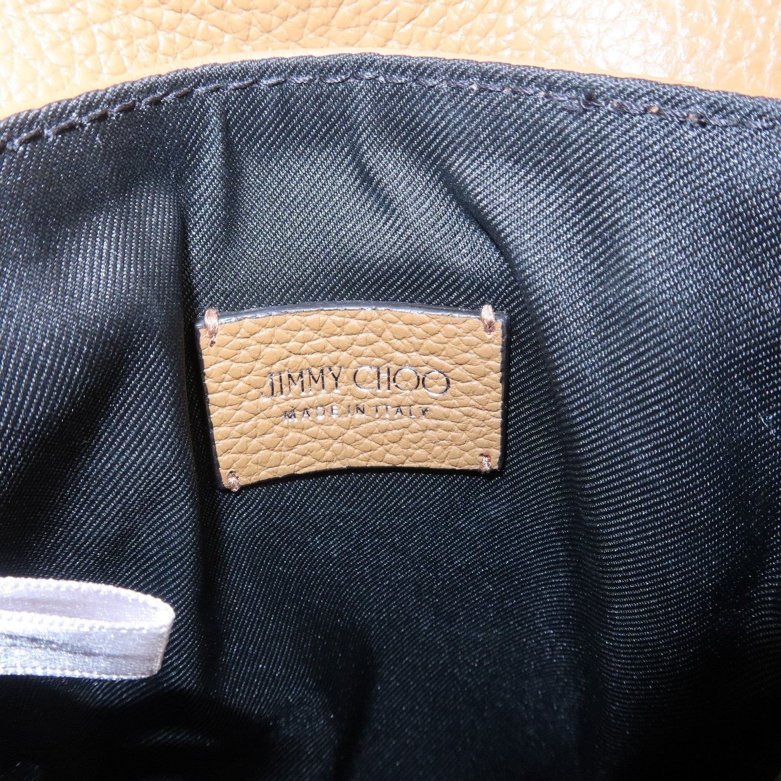 Jimmy Choo Jimmy Choo Kimi Messenger Calfskin Crossbody Bag Tan Size ONE SIZE - 8 Thumbnail