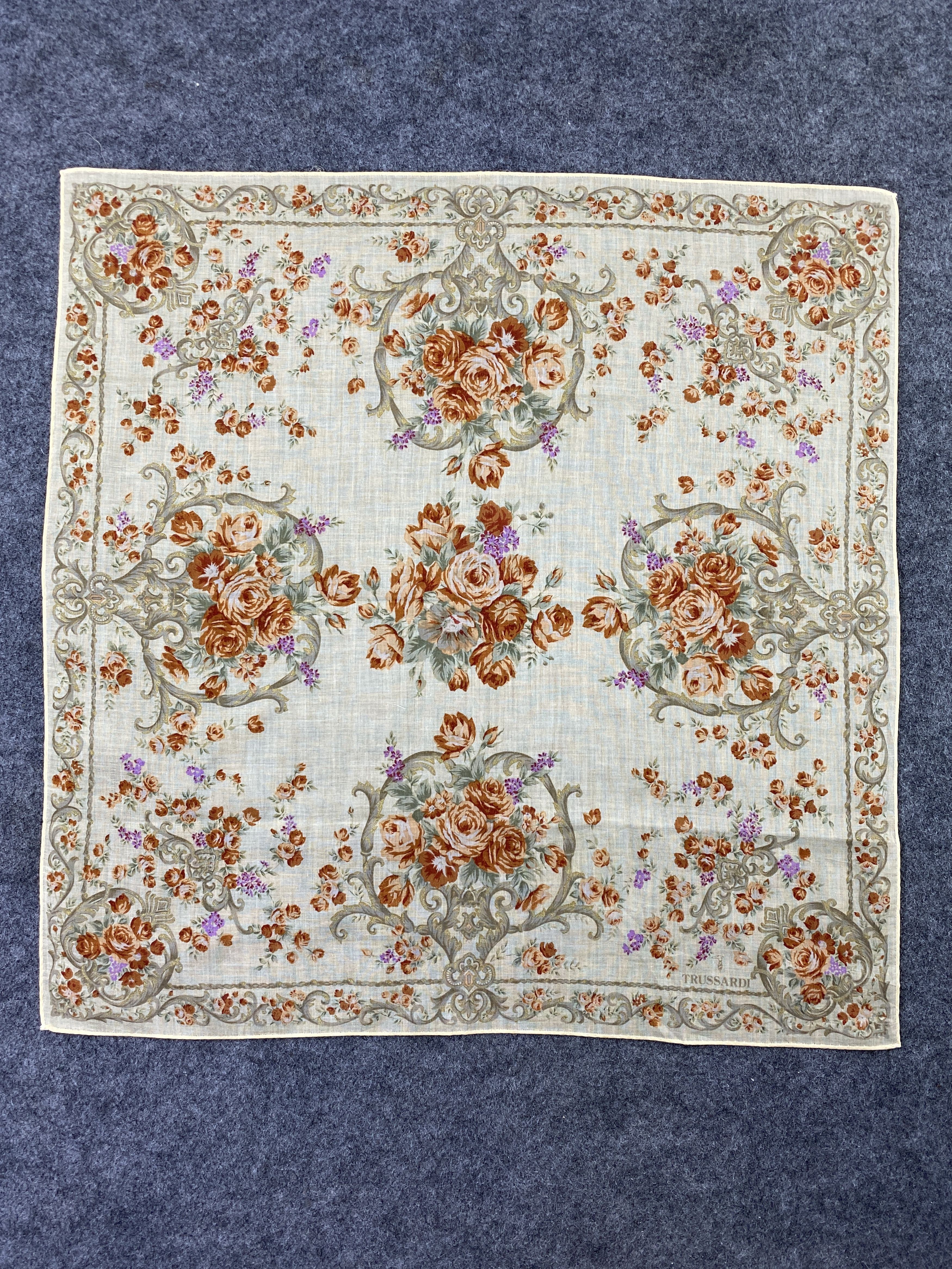 Trussardi × Vintage Trussardi Handkerchief / Bandana / Neckerchief-B196 Size ONE SIZE - 3 Thumbnail