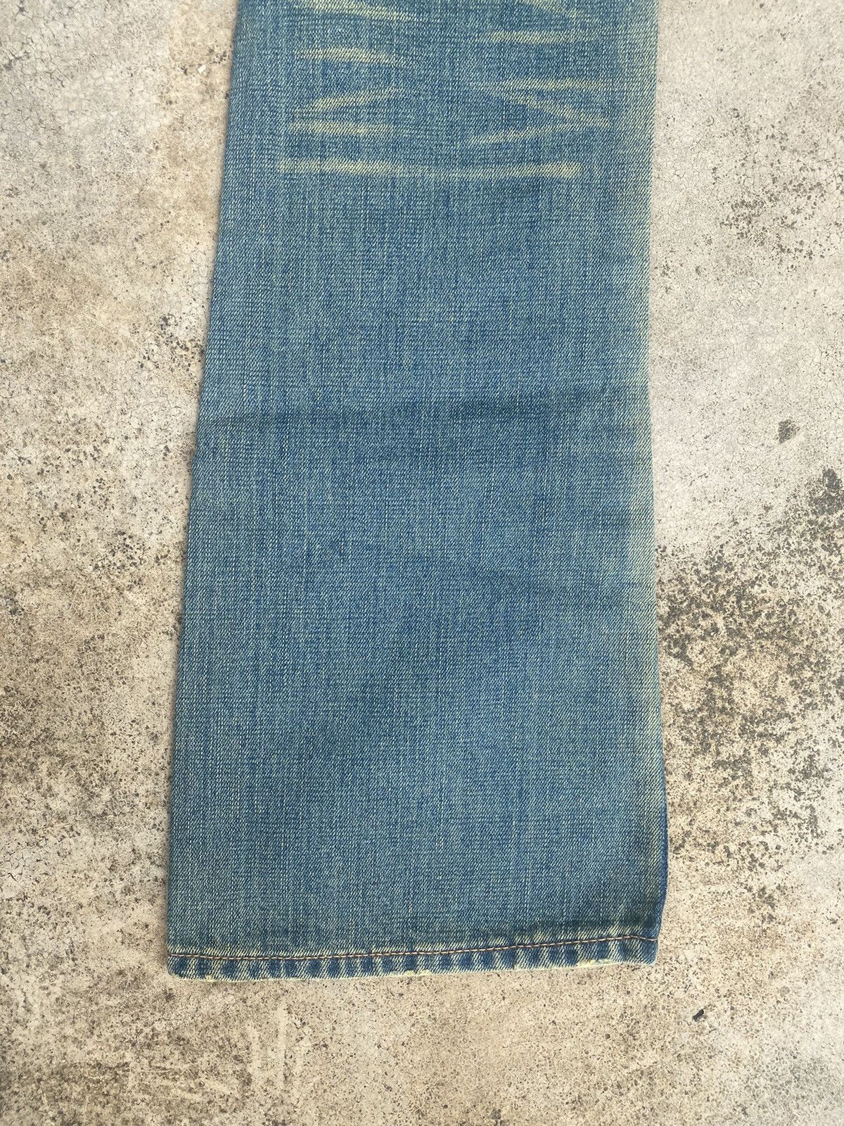 If Six Was Nine × Japanese Brand Flare Jeans Bonds & Peace Patchwork Fade Bootcut Size US 31 - 16 Thumbnail