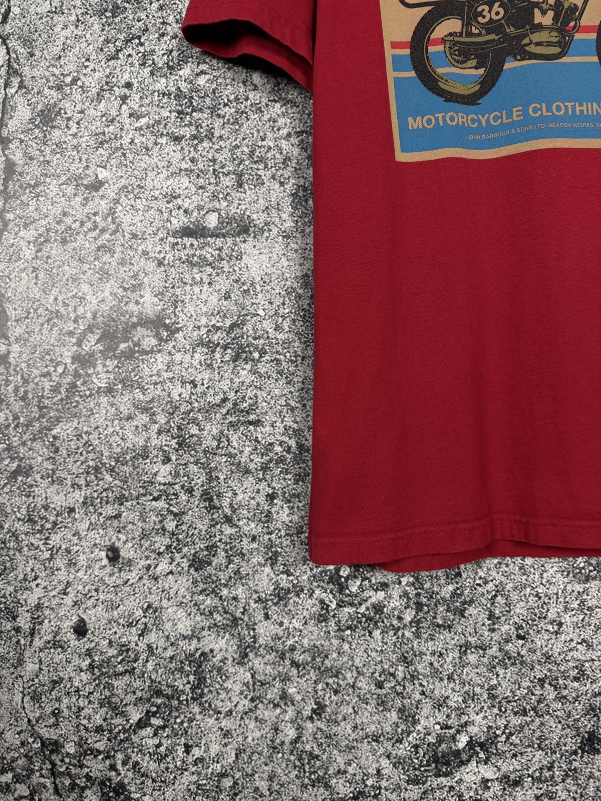 Barbour Barbour International Motorcycle Big Logo T-Shirt Size L Size US L / EU 52-54 / 3 - 4 Thumbnail