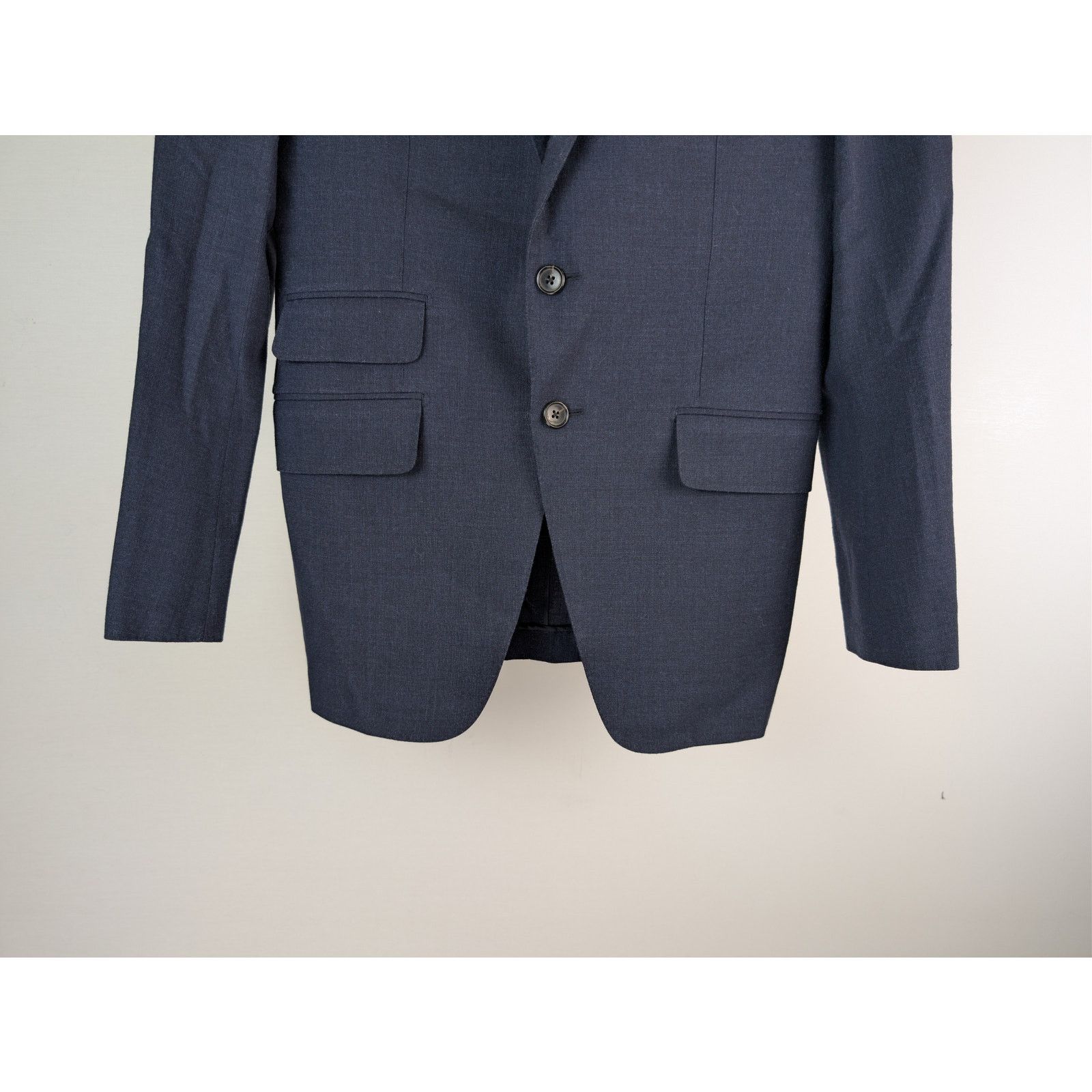 Tom Ford o1rshd1 CC20 Shelton Sharkskin Slim-Fit Wool Suit Jacket Size US M / EU 48-50 / 2 - 4 Thumbnail