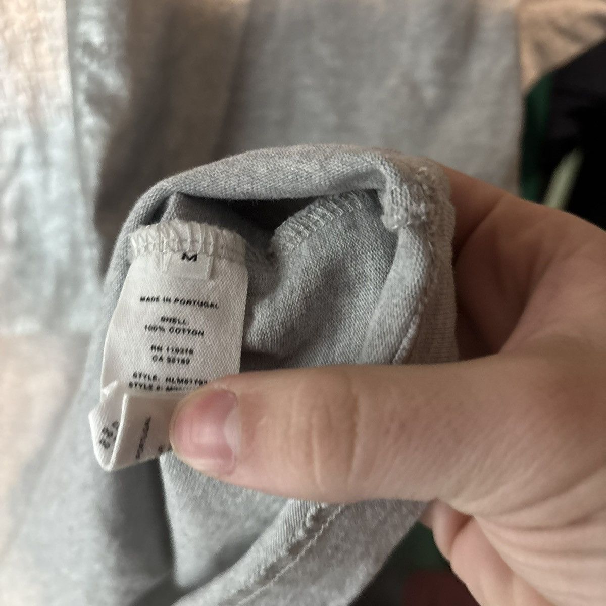 Helmut Lang Helmut Lang Gray Reflective Graphic Print T Shirt Cotton Size US L / EU 52-54 / 3 - 4 Thumbnail