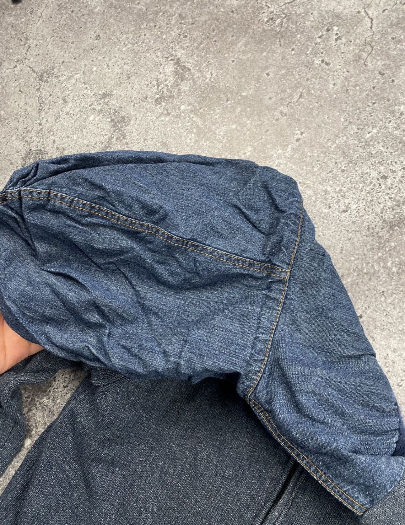 Diesel AVANT GARDE DIESEL JUNYA WATANABE Y2K DENIM KNITTED ZIP HOOD Size US S / EU 44-46 / 1 - 4 Thumbnail