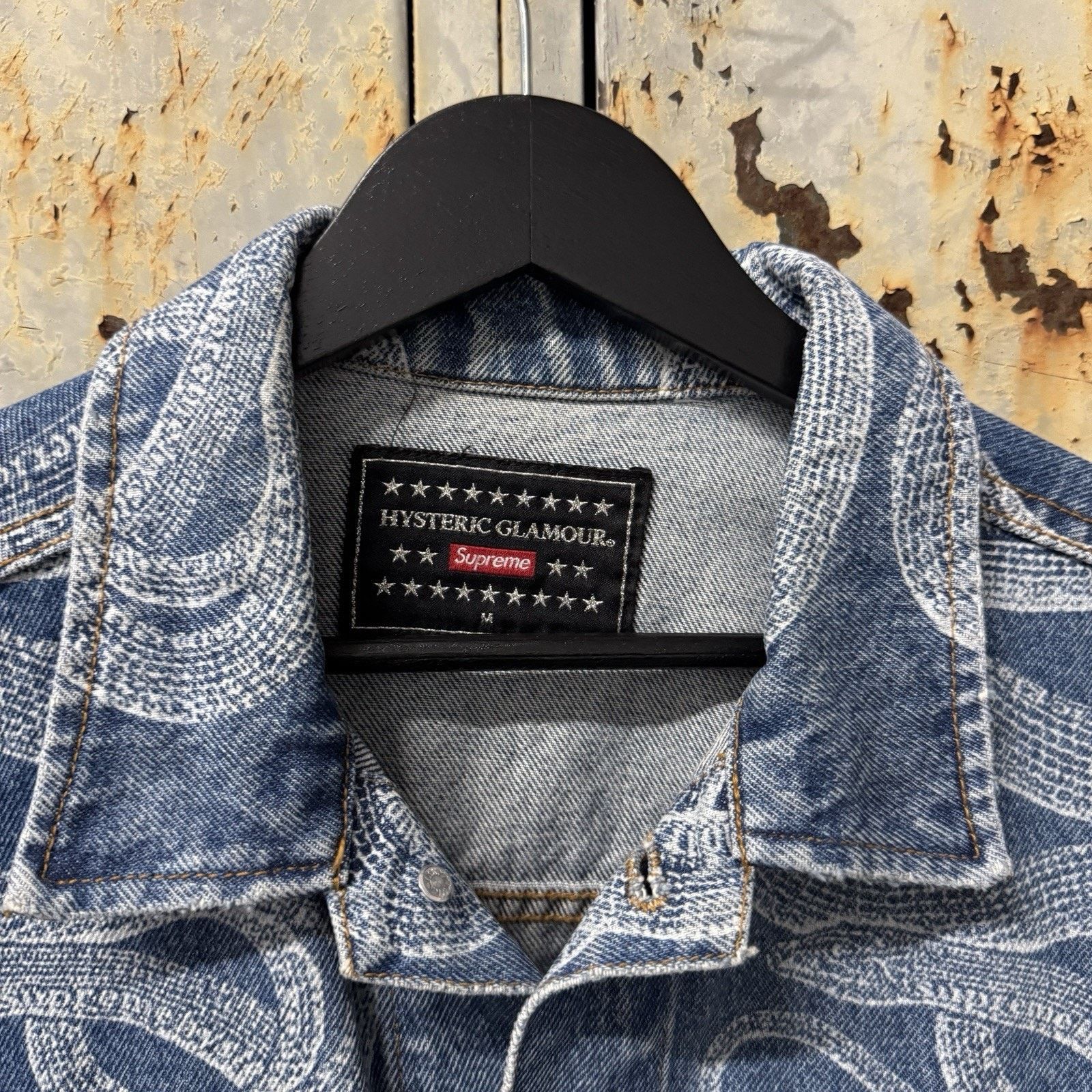 Supreme Hysteric Glamour Supreme Denim Snake Blue Medium Jacket Size US M / EU 48-50 / 2 - 2 Thumbnail