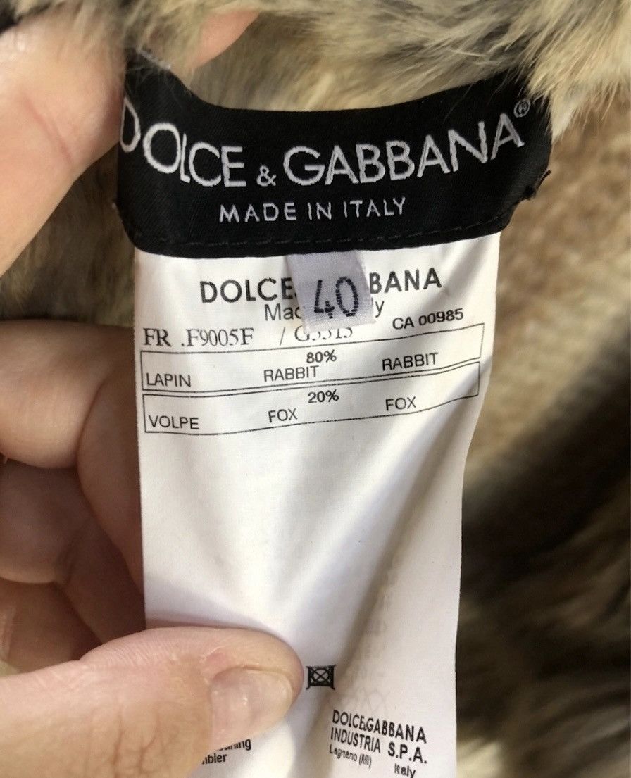 Dolce & Gabbana FULL RABBIT FUR COMPOSITION JACKET WITH FOX COLLAR Size S / US 4 / IT 40 - 10 Thumbnail