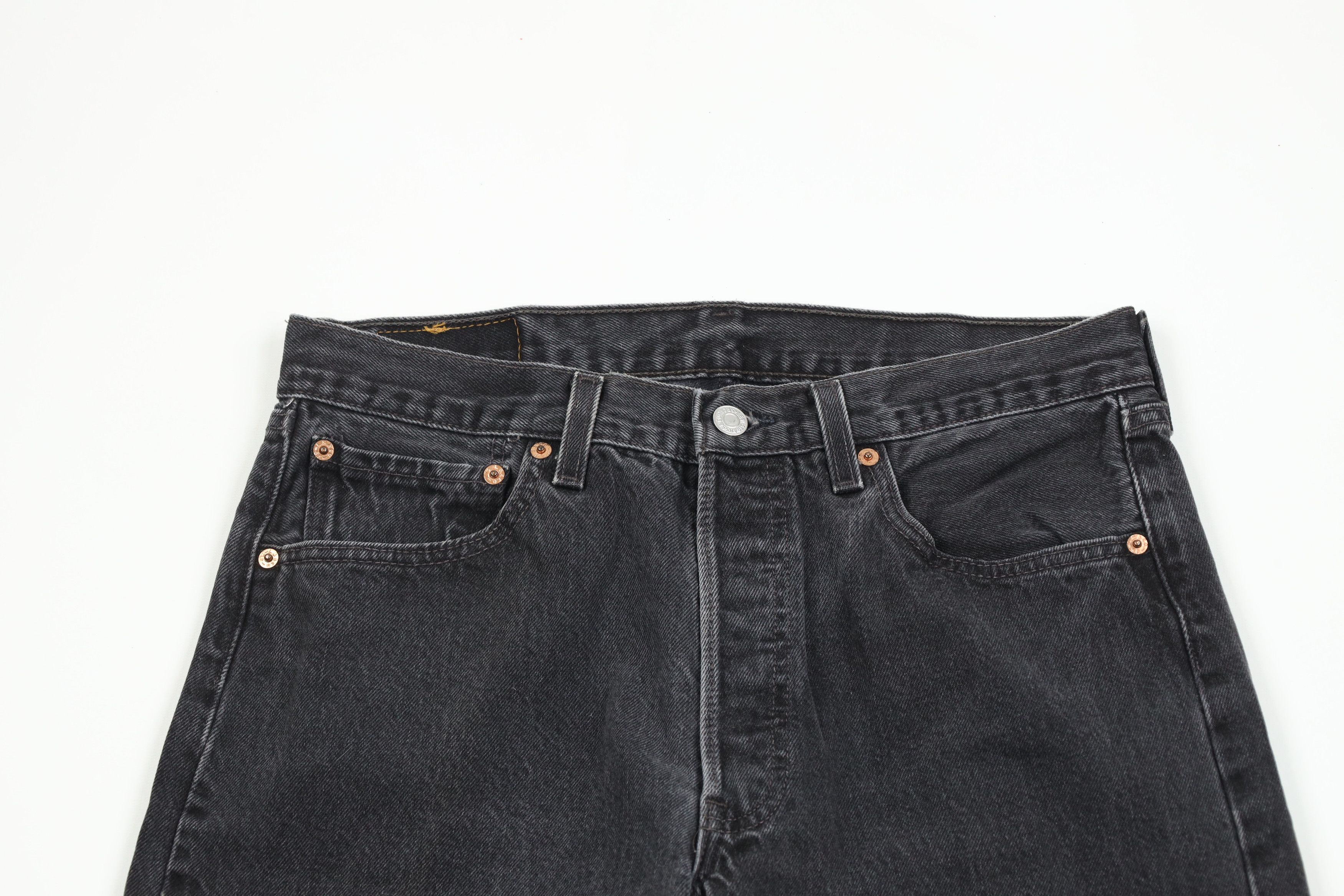 Levi's × Vintage Vintage 90s Levis 501xx Fit Button Fly Jeans Black USA Size US 32 / EU 48 - 2 Thumbnail