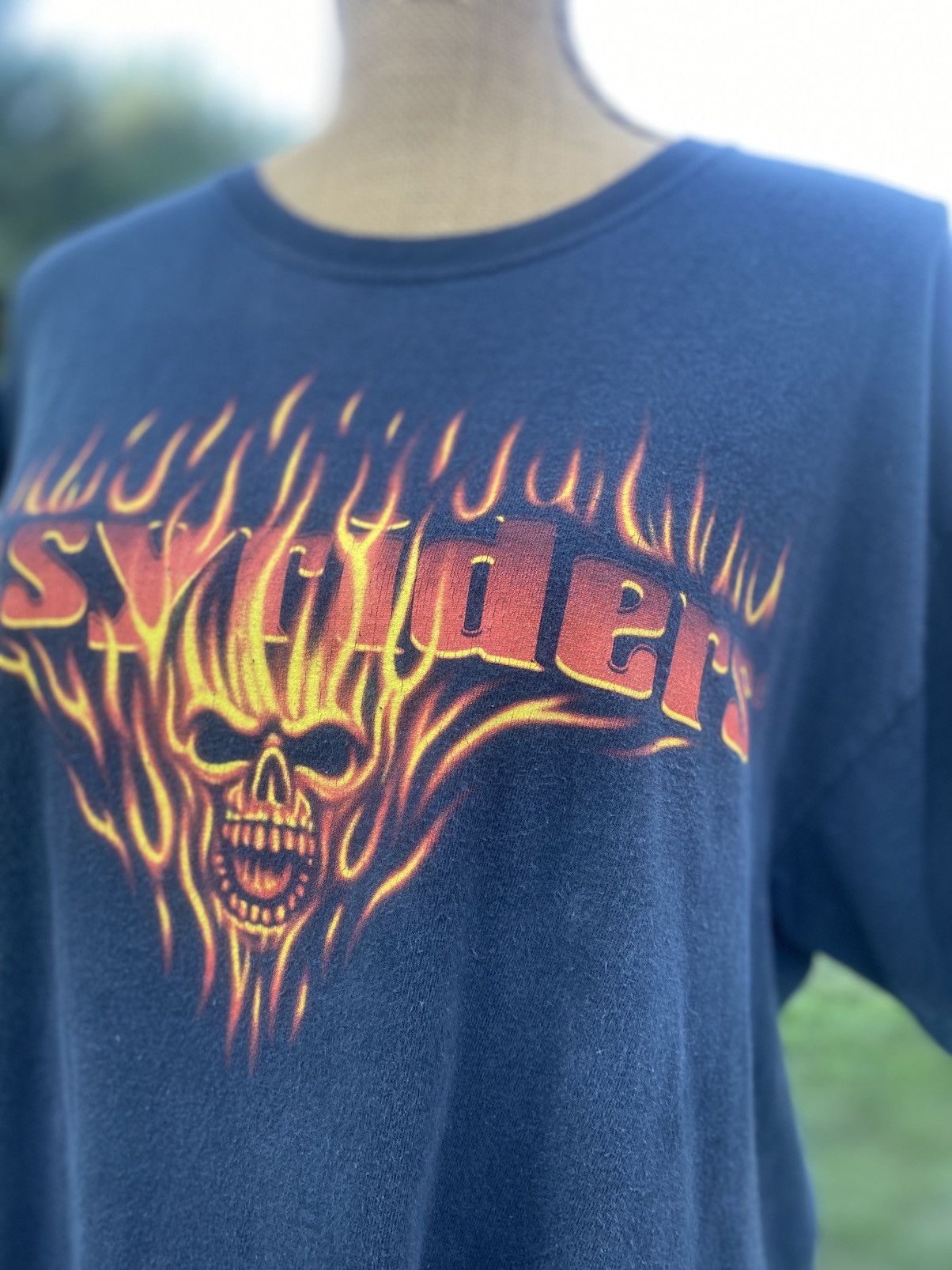 Other Easyriders Flame Skull Short Sleeve Vintage 2004 Size US L / EU 52-54 / 3 - 2 Thumbnail