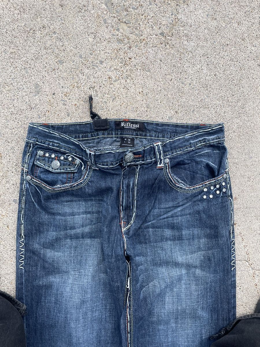 Other Riflessie Embroidered y2k Baggy Denim Size US 36 / EU 52 - 6 Thumbnail