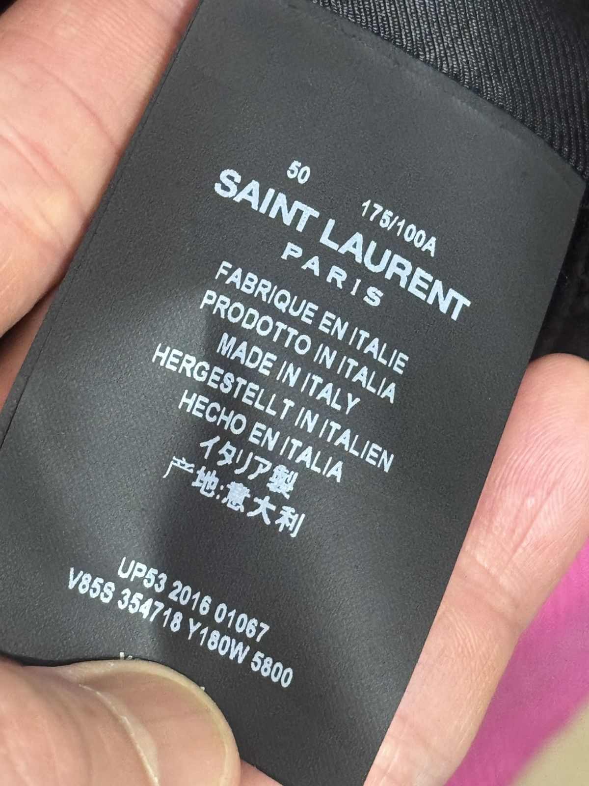 Saint Laurent Paris Saint Laurent pink teddy varsity jacket EU 50 Size US M / EU 48-50 / 2 - 11 Thumbnail