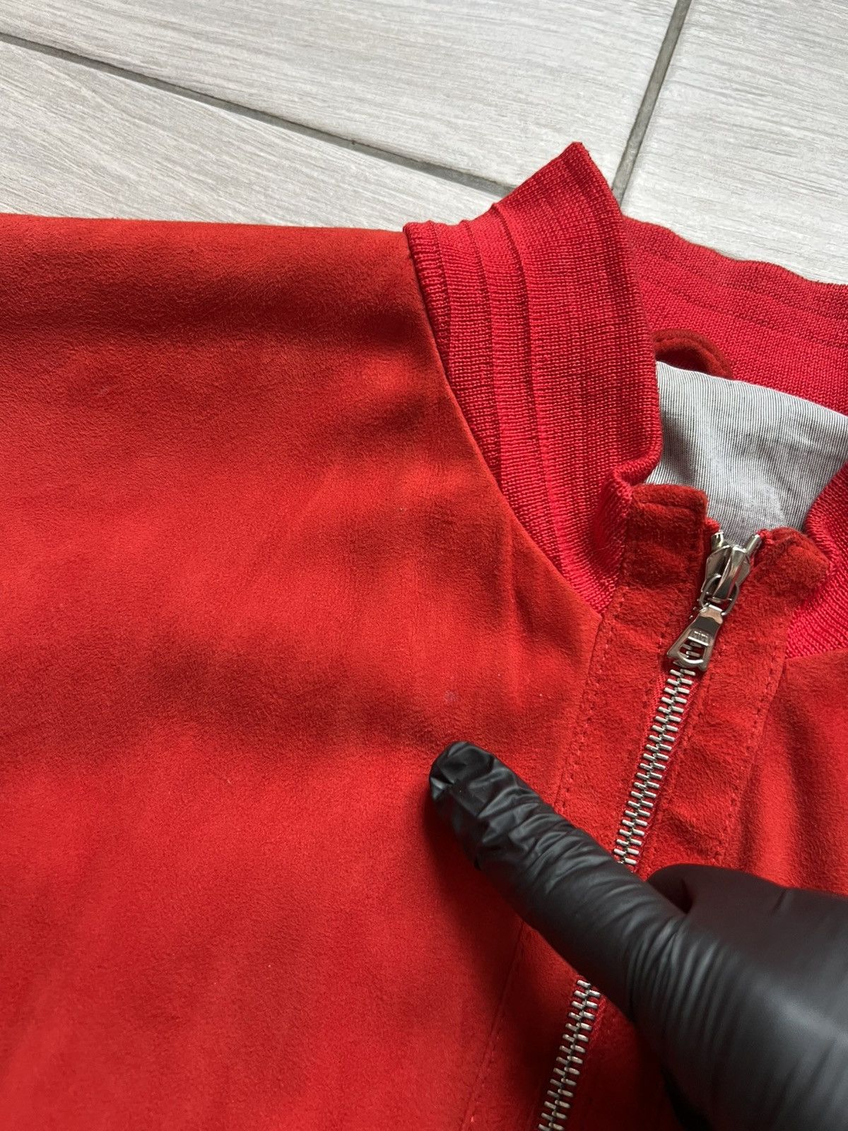 Jil Sander ARCHIVE Vintage Jil Sander Red Bomber Jacket 90s Designer Size M / US 6-8 / IT 42-44 - 15 Thumbnail