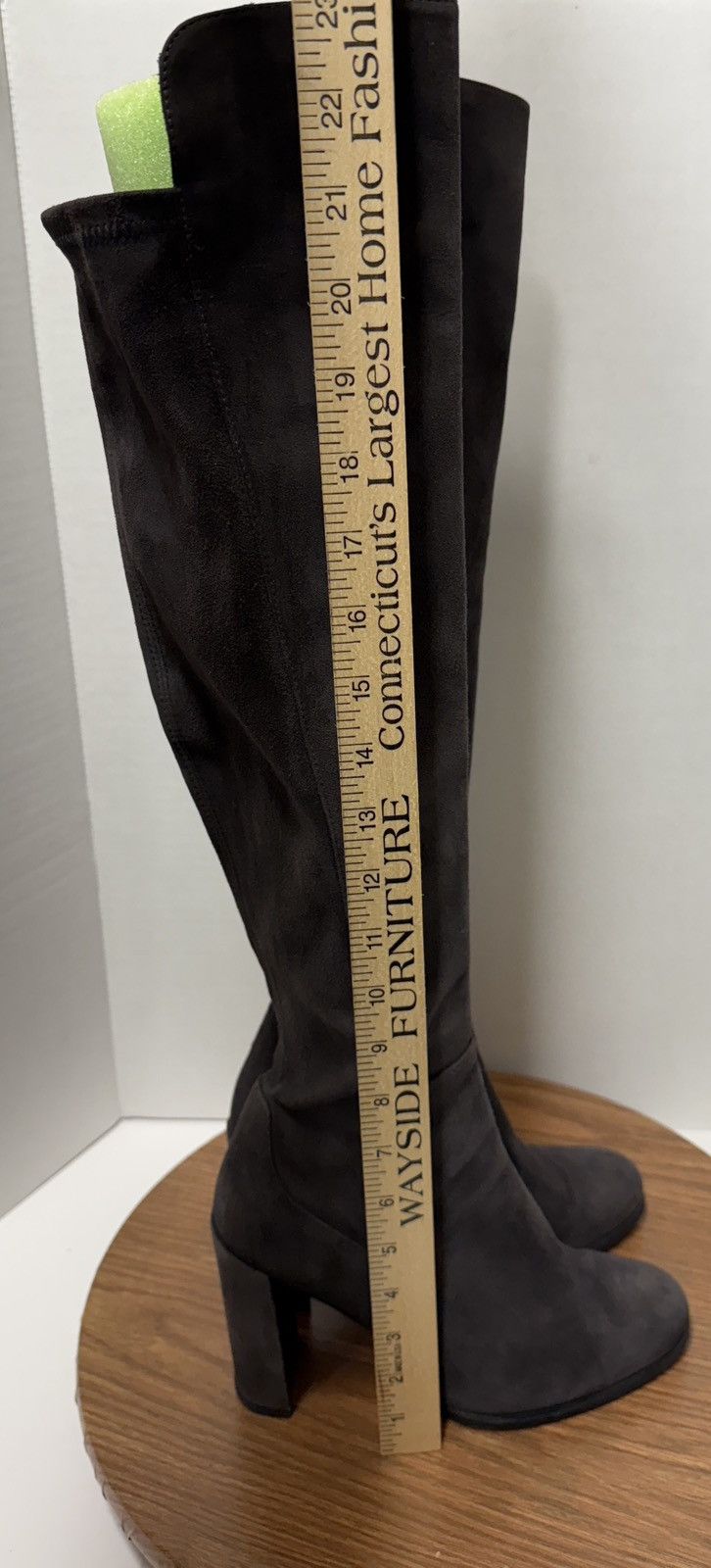 Stuart Weitzman Stuart Weitzman AllJill Anthracite Suede Over the Knee Boot Size US 8 / IT 38 - 3 Thumbnail