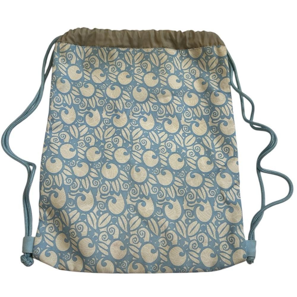 Reebok Reebok Drawstring Bag - Blue Floral Pattern Size ONE SIZE - 4 Thumbnail
