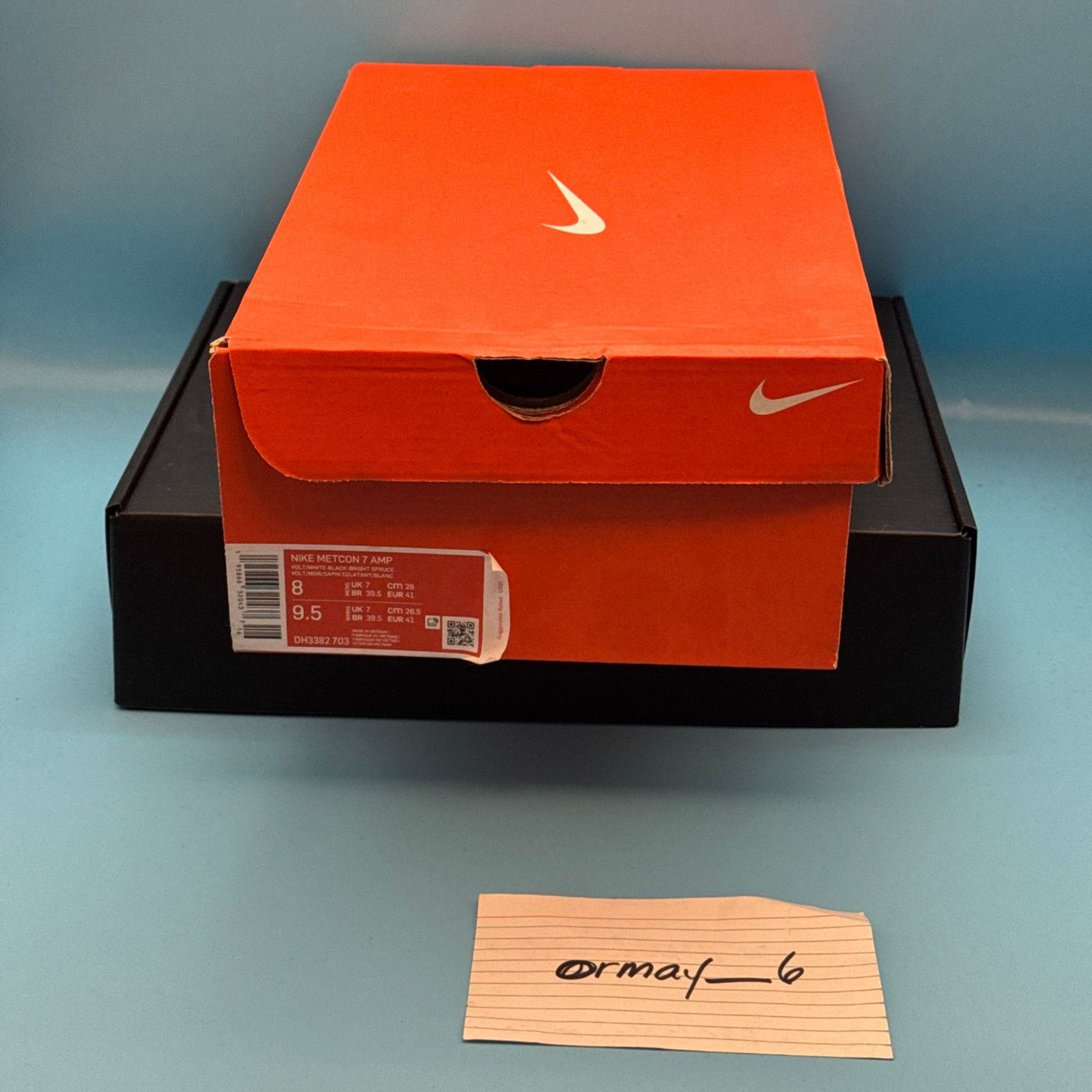 Nike Nike Metcon 7 AMP Volt Bright Spruce Checkered m8 w9.5 Size US 8 / EU 41 - 8 Thumbnail