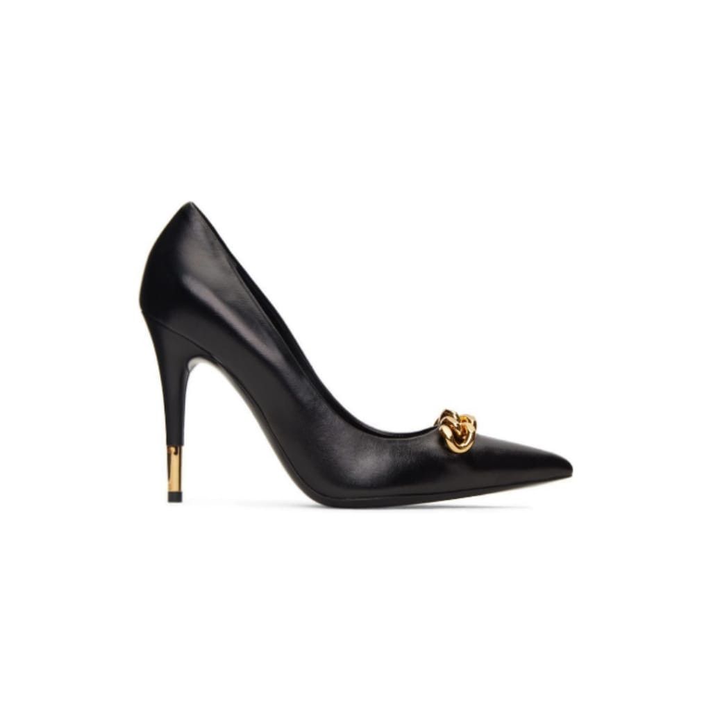 Tom Ford o1y0126 Spike Heel Pumps in Black/Gold Size US 6 / IT 36 - 1 Thumbnail