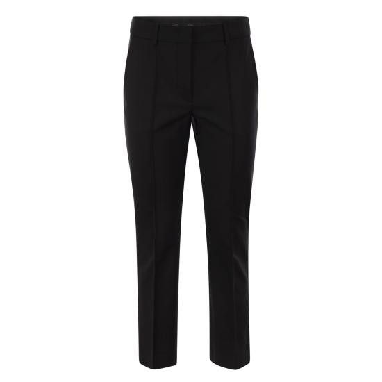 Sportmax SPORTMAX Women Straight Pants 2512131061600 BLACK Size 27" / US 4 / IT 40 - 1 Thumbnail