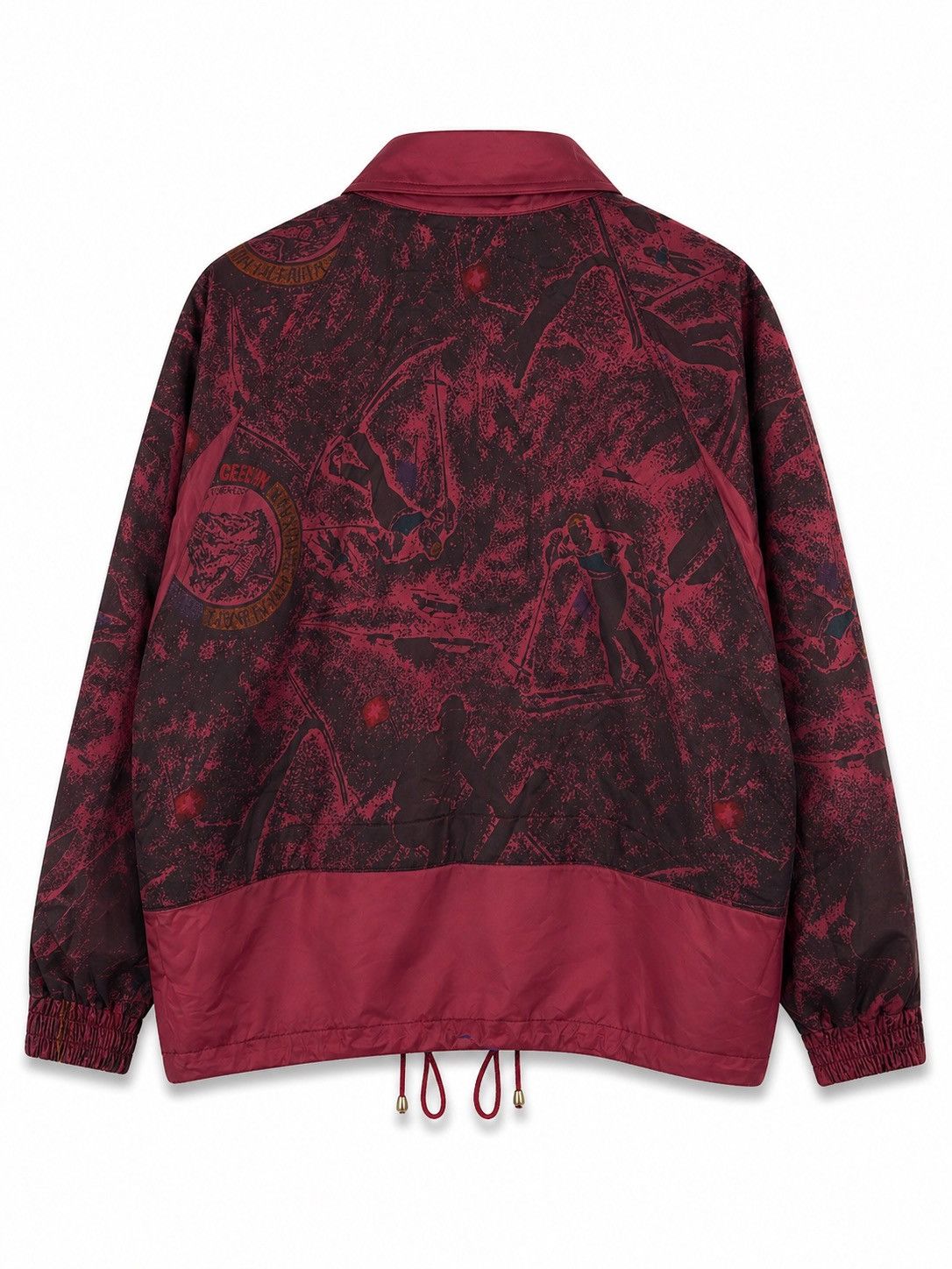 Cerruti 1881 Vintage Cerruti 1881 Sport Windbreaker Burgundy Graphic Ski Size US M / EU 48-50 / 2 - 2 Thumbnail