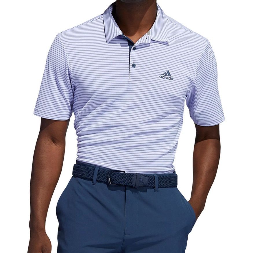 Adidas Adidas Drive Pin Stripe Golf Polo Shirt Size US L / EU 52-54 / 3 - 2 Thumbnail