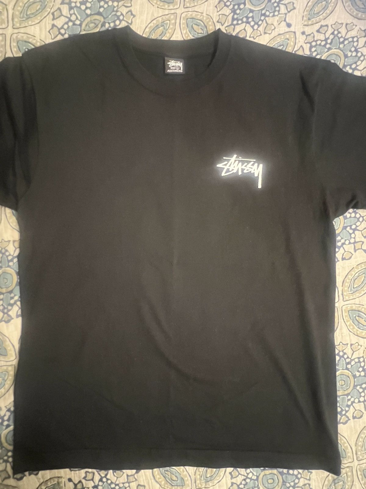 Stussy Stussy Diced out Black tee size LG | Grailed