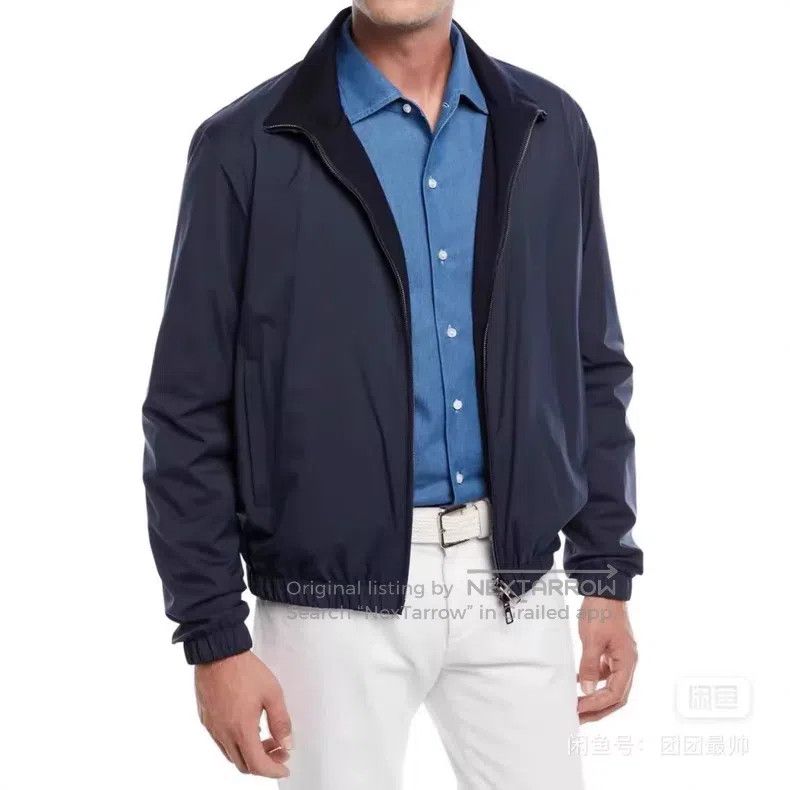 Loro Piana Loro Piana Navy Blue Double-Sided Jacket Size US M / EU 48-50 / 2 - 9 Thumbnail