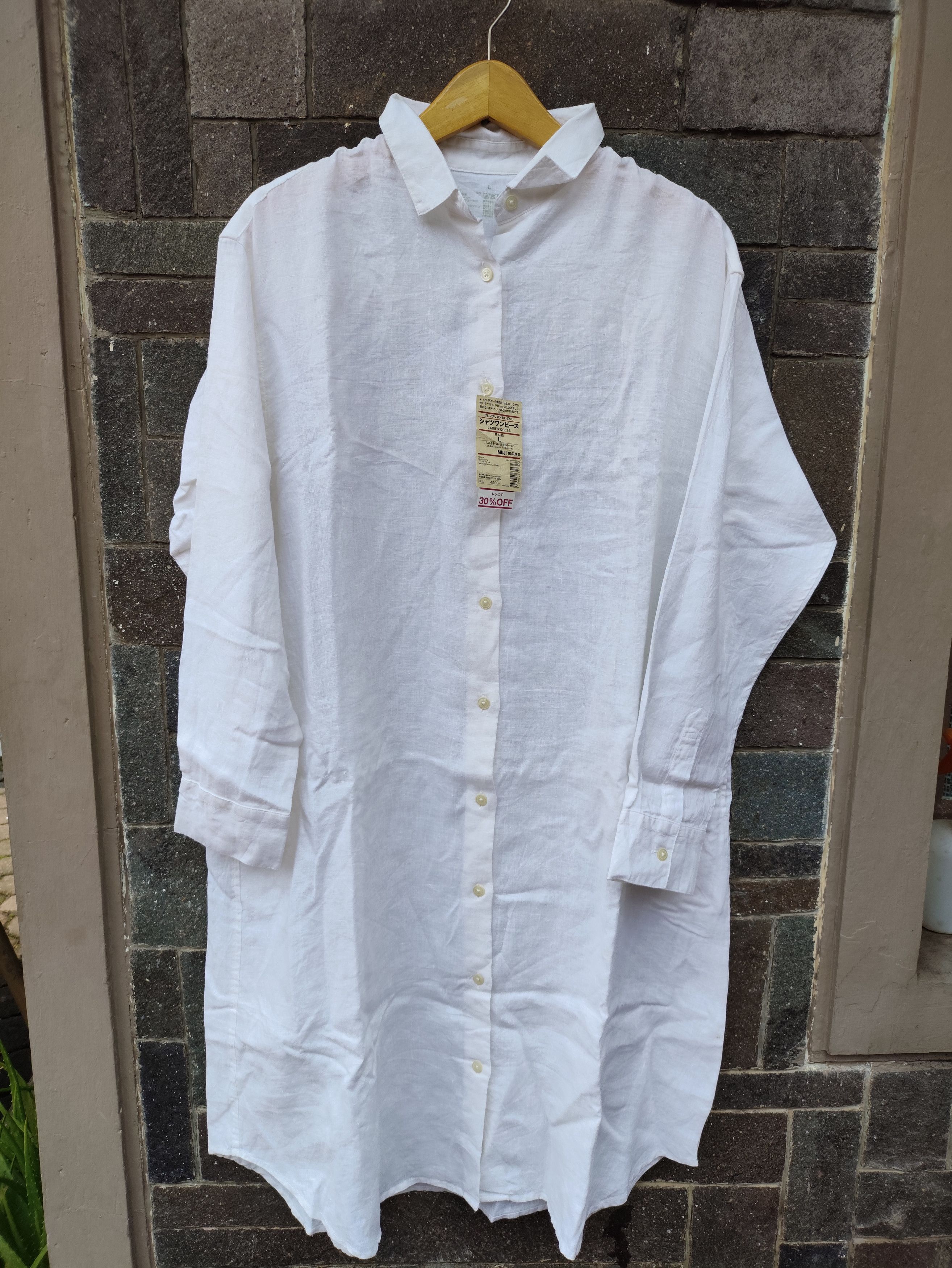 Muji MUJI MIDI DRESS Size XL / US 12-14 / IT 48-50 - 2 Thumbnail