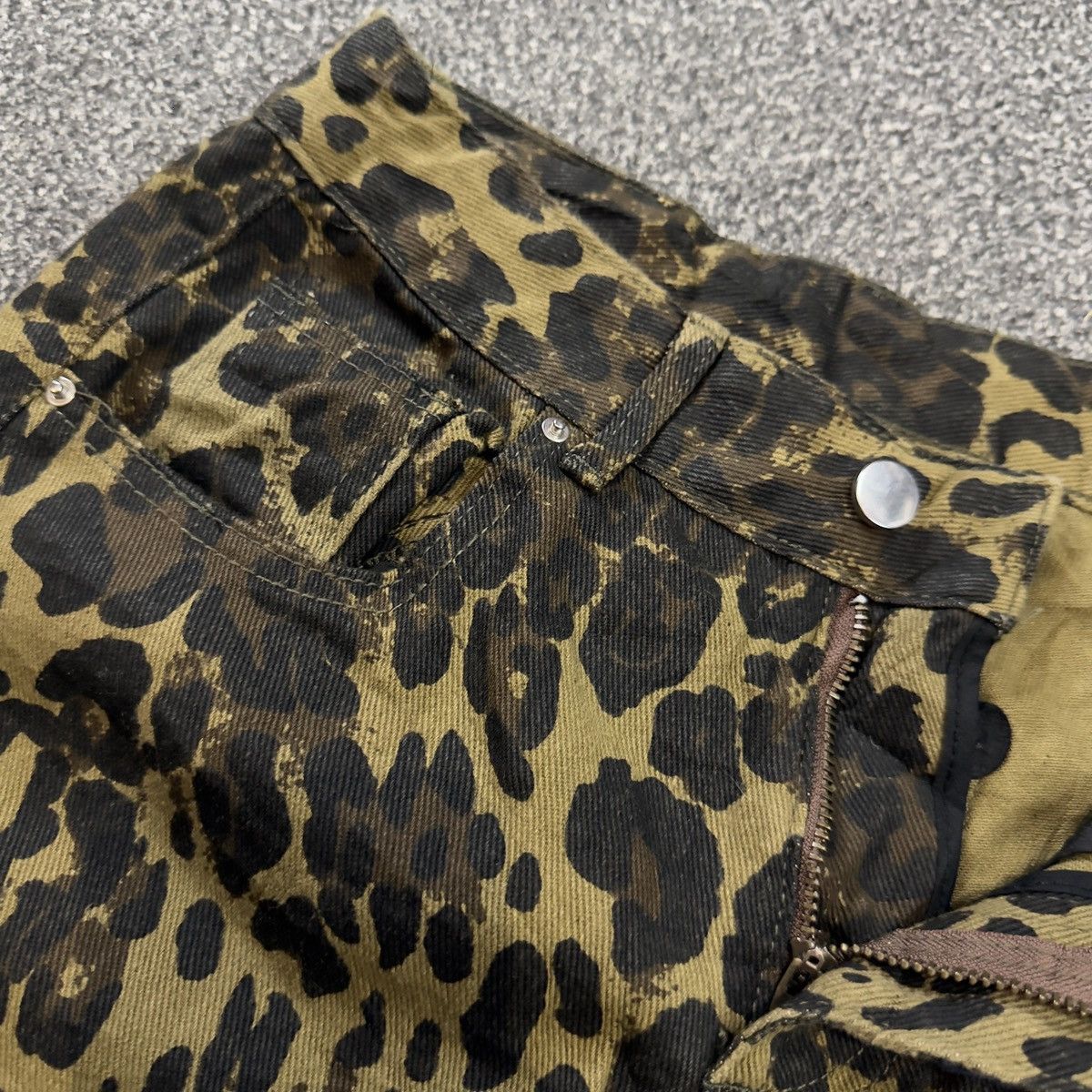 Hysteric Glamour Vintage Japanese y2k Crazy Baggy Balenciaga Leopard style Size US 28 / EU 44 - 7 Thumbnail