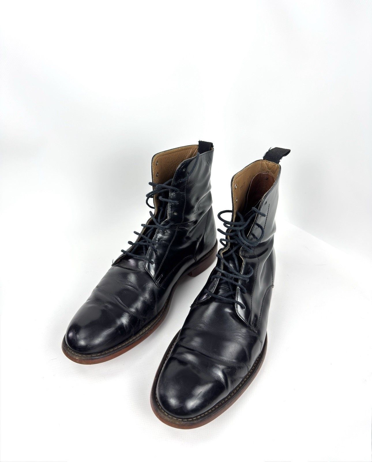Grenson Grenson Black Leather Lace Up Boots UK 7 F Dress Ankle Boots Size US 8 / EU 41 - 2 Thumbnail