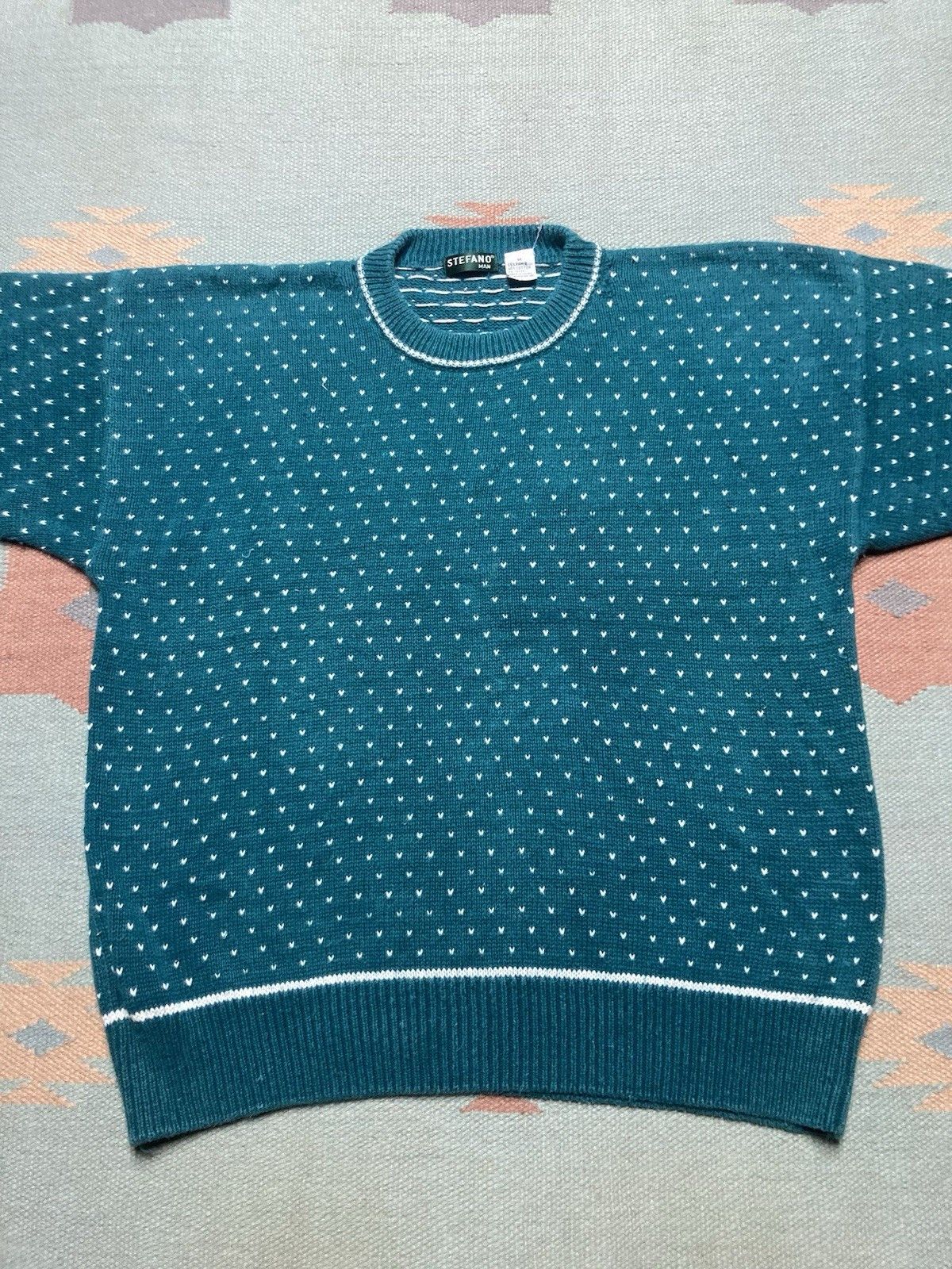 Vintage Vintage 80s sweater ramie cotton Birds Eye Stefano medium Size US M / EU 48-50 / 2 - 2 Thumbnail
