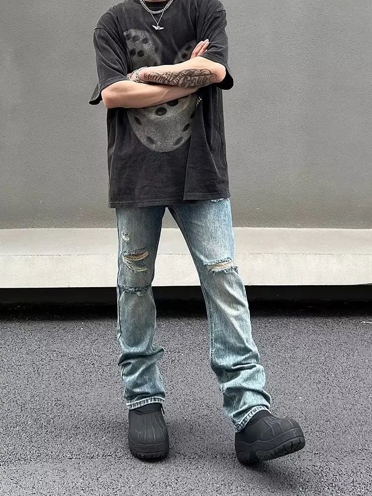 Denime × Japanese Brand × Vintage Blue Wash Slimming Straight-leg Jeans Size US 30 / EU 46 - 3 Thumbnail