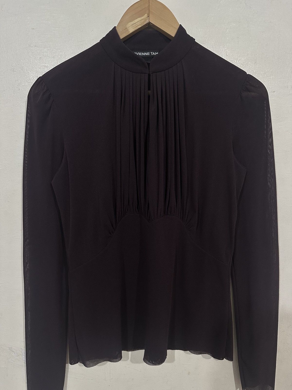 Vivienne Tam Vivienne Tam - Mesh Long Sleeve - Fold Chest Size ONE SIZE - 3 Thumbnail