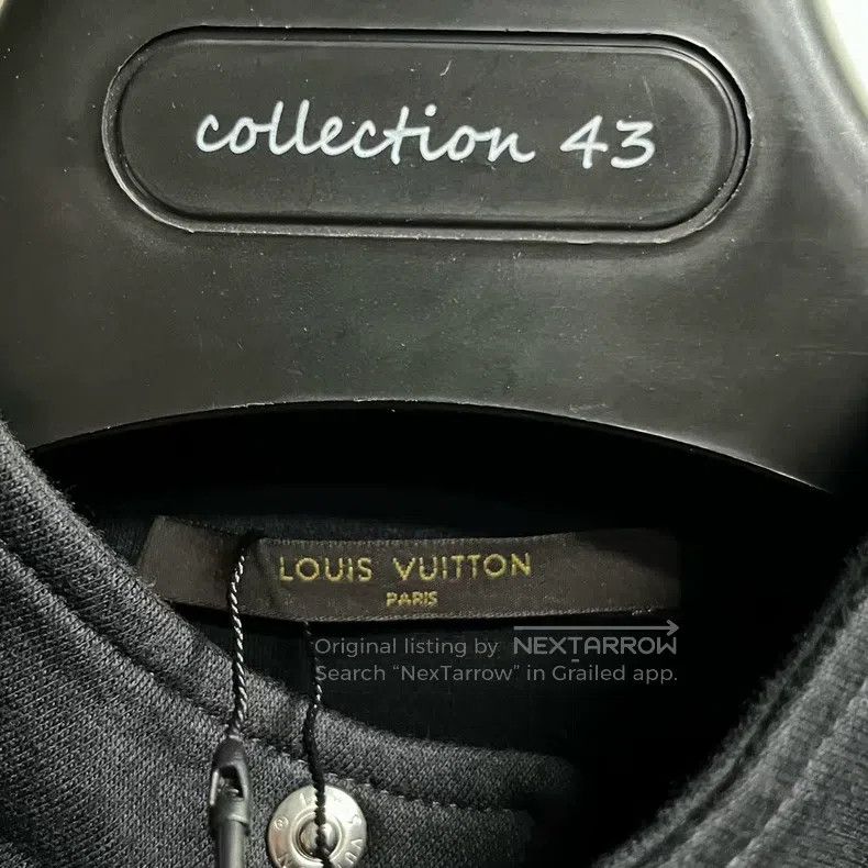 Louis Vuitton Louis Vuitton Classic Black Solid Graphic Print Collar Jac Size US L / EU 52-54 / 3 - 2 Thumbnail