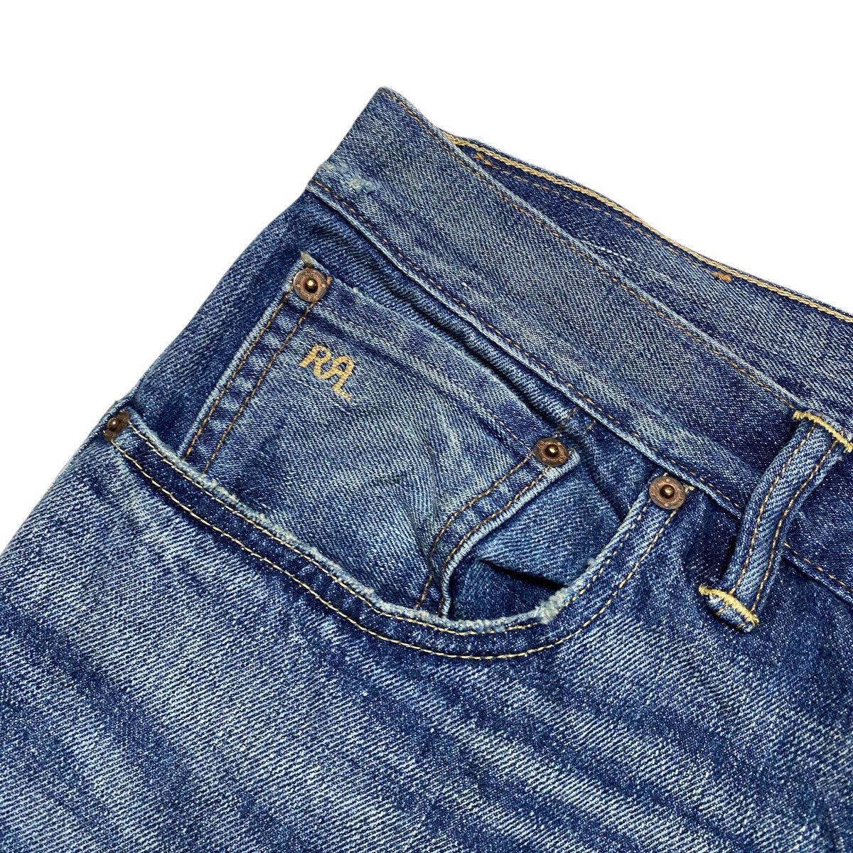 RRL Ralph Lauren RRL Ralph Lauren Distressed Patchwork Denim Pants Size US 36 / EU 52 - 7 Thumbnail