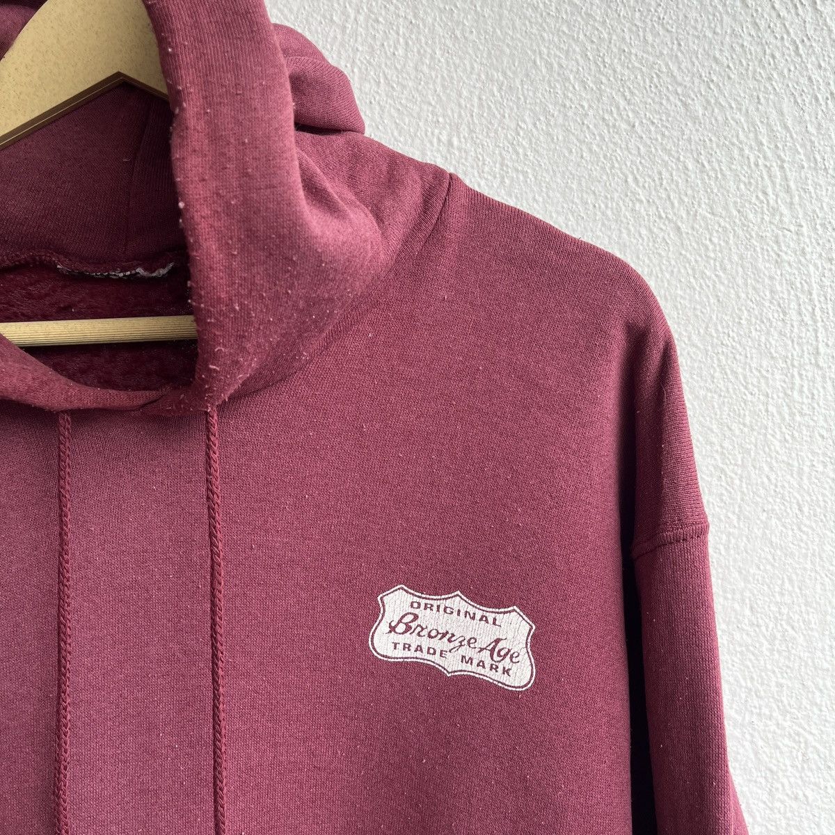 Vintage BRONZE AGE 1980s FISH SKULL SURF DESIGN REAL VINTAGE HOODIE Size US M / EU 48-50 / 2 - 6 Thumbnail