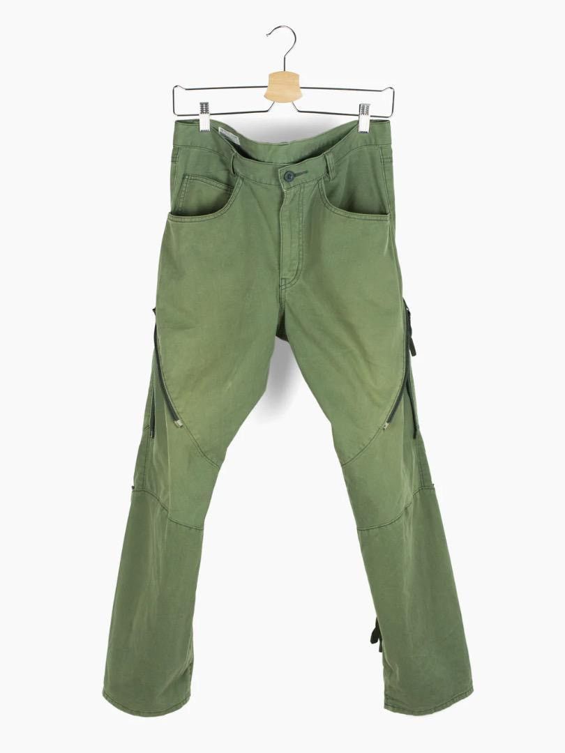 Final Home 90’s Olive Zippered Moto Bondage Pants Size US 30 / EU 46 - 1 Thumbnail
