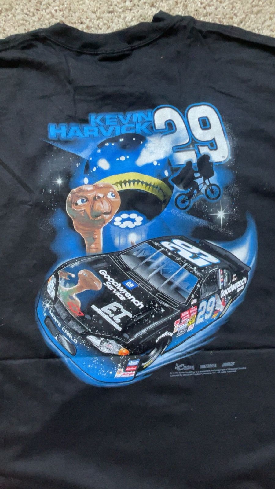 NASCAR 2001 Kevin Harvick E.T vintage tee Size US XXL / EU 58 / 5 - 4 Thumbnail