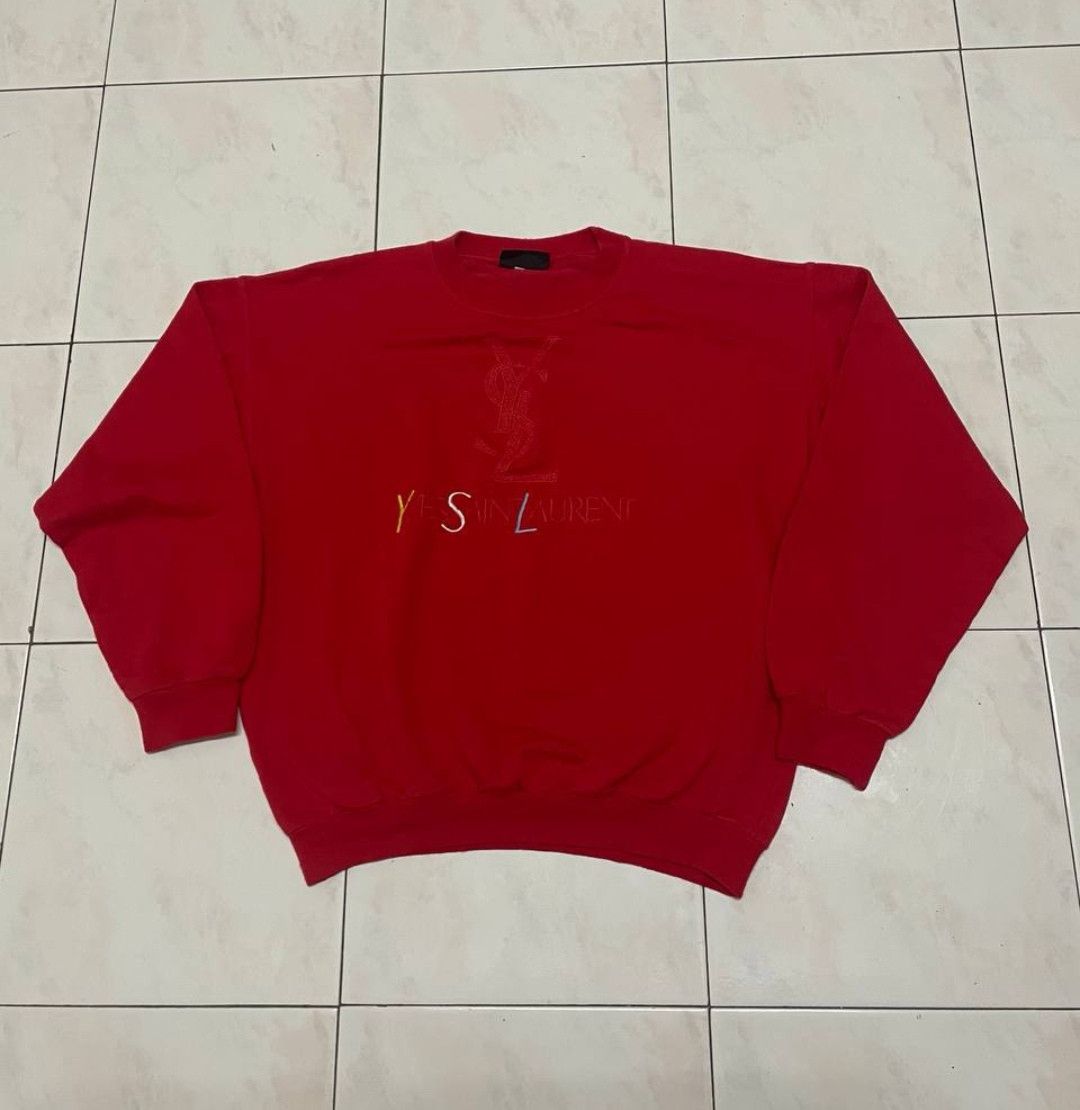 Yves Saint Laurent Vintage yves Saint Lauren sweatshirt embroidered Size US S / EU 44-46 / 1 - 2 Thumbnail