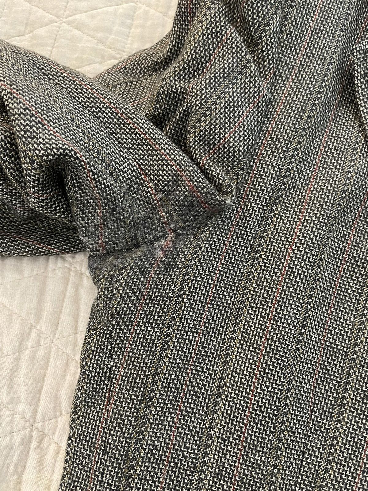 Hart Schaffner Marx × Vintage Vintage Flap Button Pocket Tweed Jacket Size 42R - 8 Thumbnail