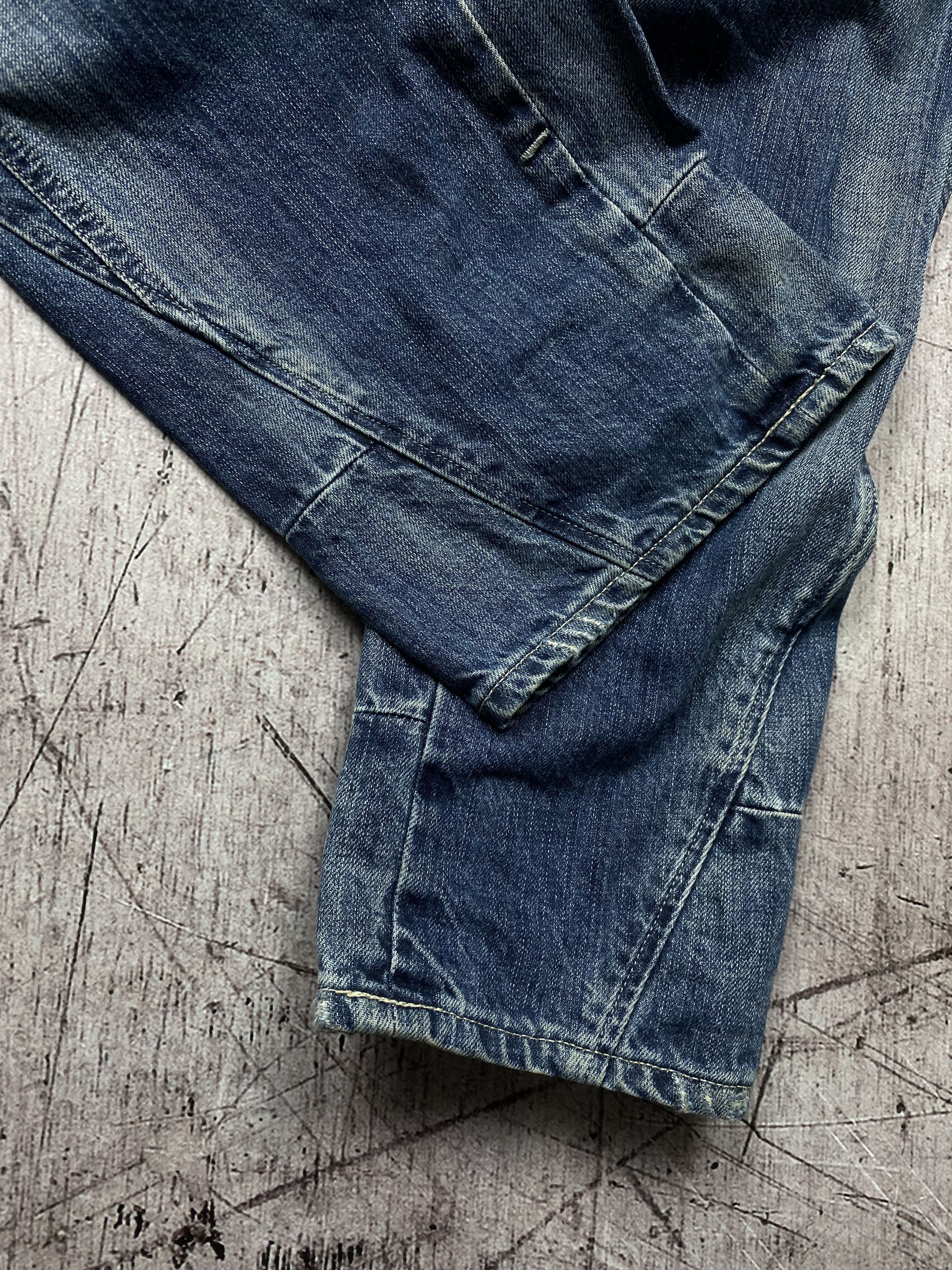 G-Star G Star Raw Vintage Mens Denim Pants Double Knee Jeans Size US 34 / EU 50 - 3 Thumbnail