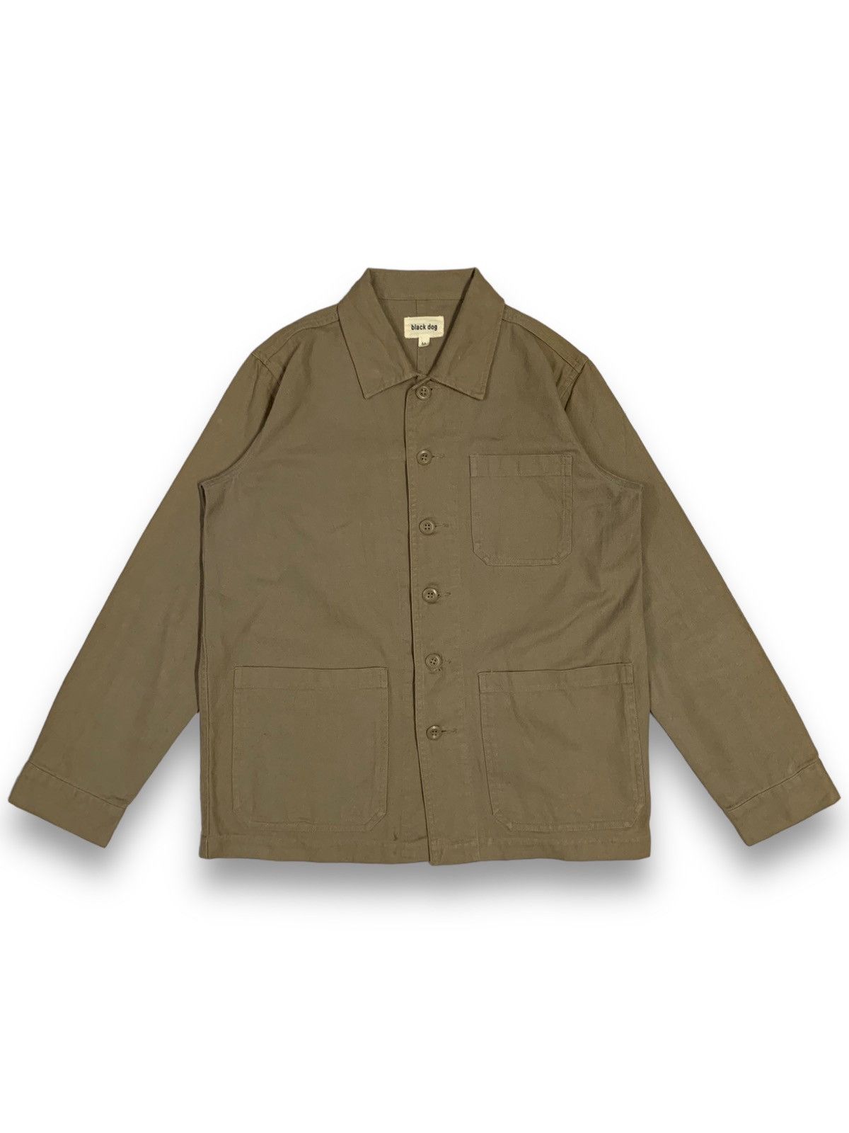 Japanese Brand Vintage Japanese Brand Black Dog Workwear Chore Jacket Size US M / EU 48-50 / 2 - 1 Thumbnail
